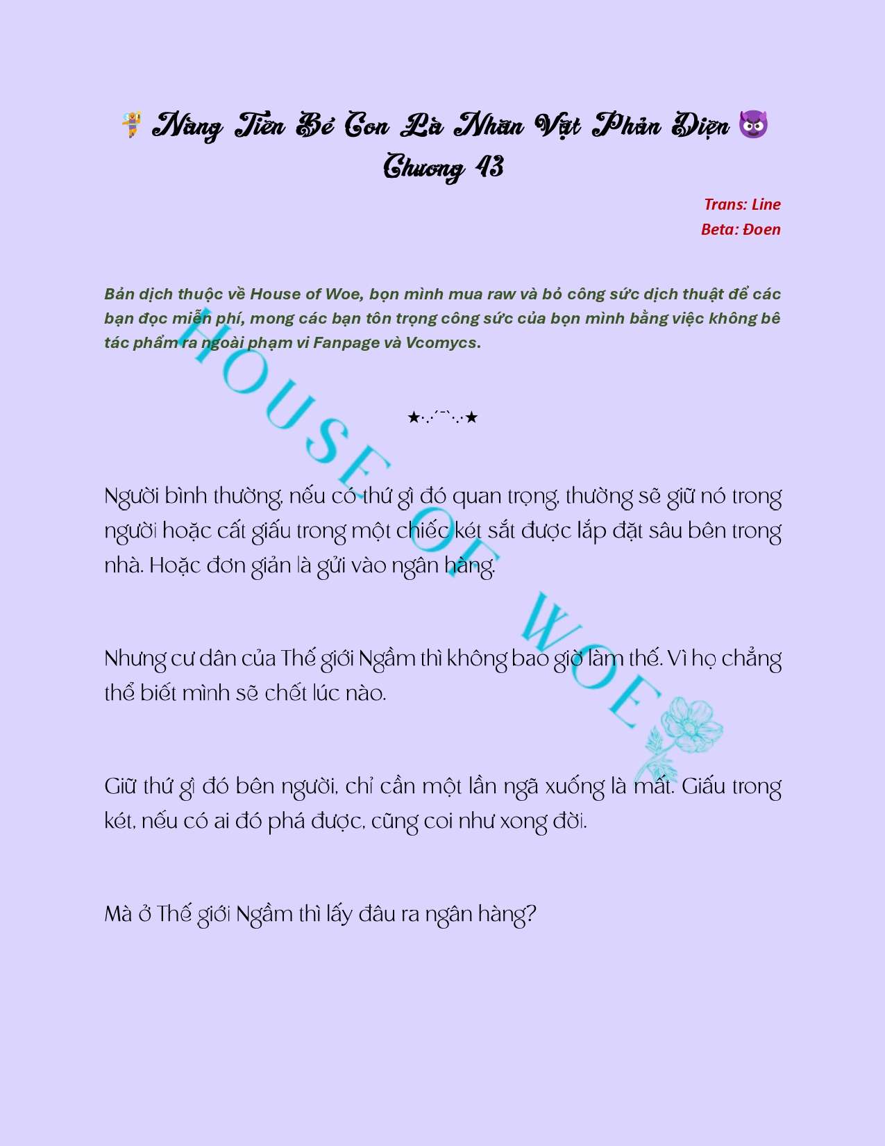 [Novel] Nàng Tiên Bé Con Là Nhân Vật Phản Diện Chapter 43 - Trang 2