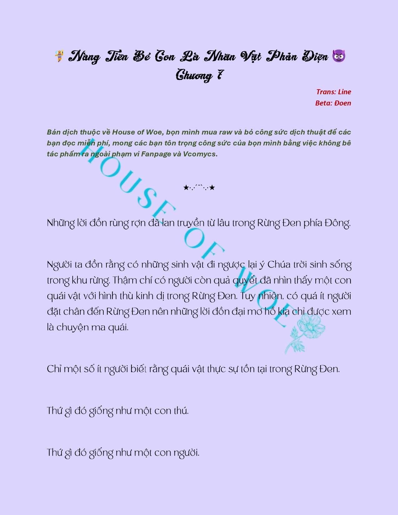 [Novel] Nàng Tiên Bé Con Là Nhân Vật Phản Diện Chapter 7 - Trang 2