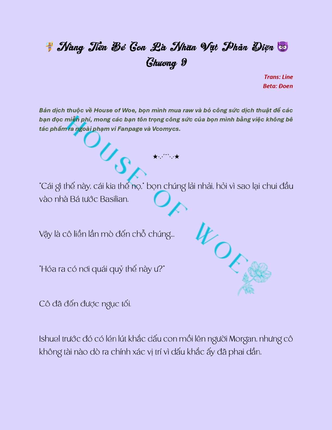 [Novel] Nàng Tiên Bé Con Là Nhân Vật Phản Diện Chapter 9 - Trang 2