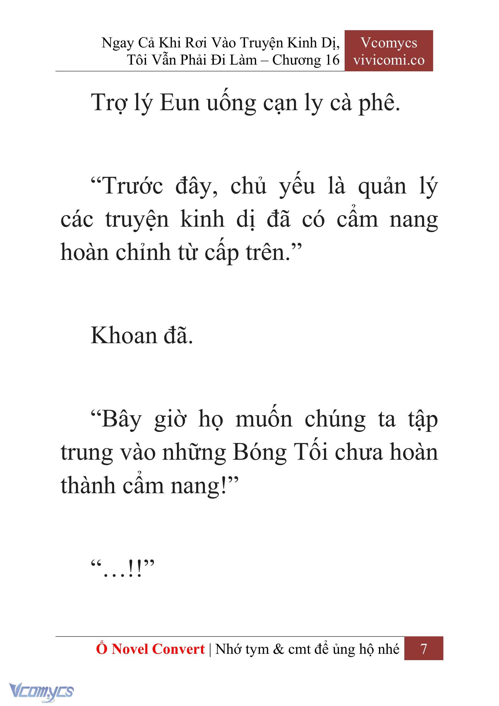 [Novel] Ngay Cả Khi Rơi Vào Truyện Kinh Dị, Tôi Vẫn Phải Đi Làm Chapter 16 - Trang 2