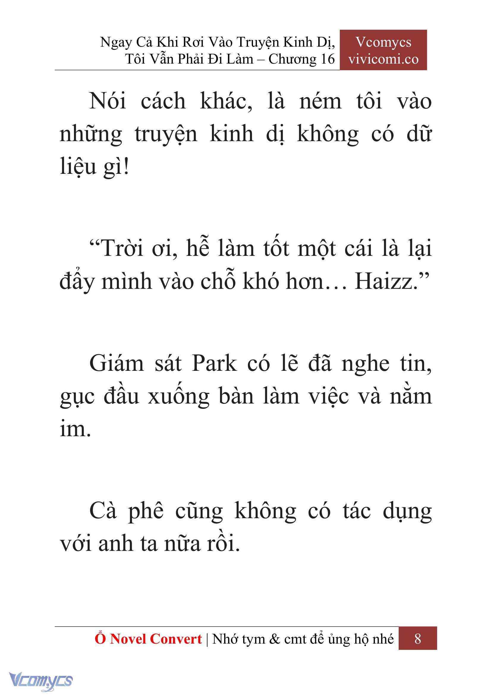 [Novel] Ngay Cả Khi Rơi Vào Truyện Kinh Dị, Tôi Vẫn Phải Đi Làm Chapter 16 - Trang 2