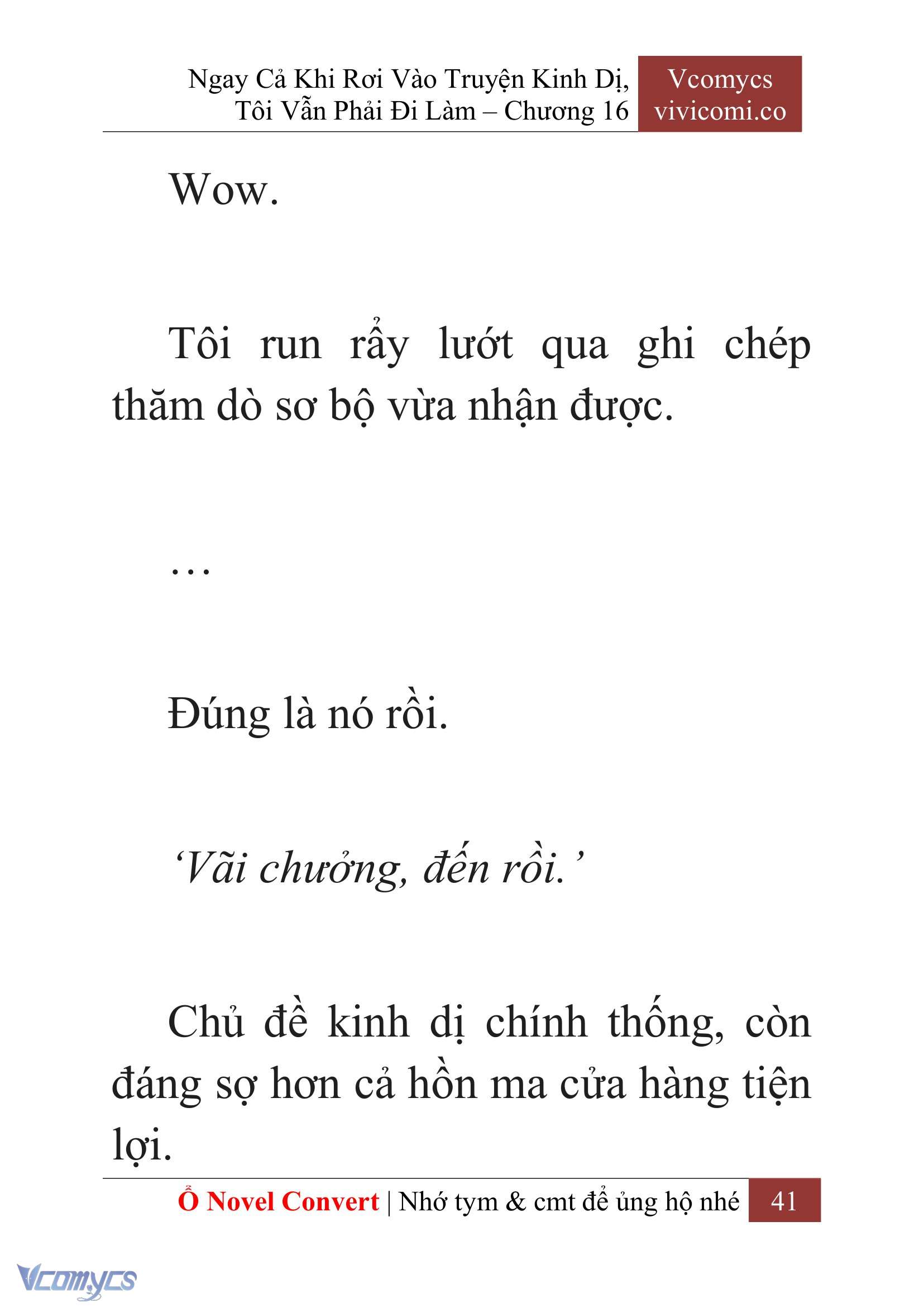 [Novel] Ngay Cả Khi Rơi Vào Truyện Kinh Dị, Tôi Vẫn Phải Đi Làm Chapter 16 - Trang 2