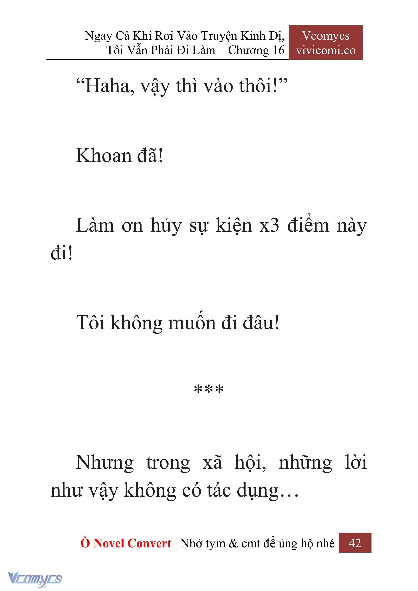 [Novel] Ngay Cả Khi Rơi Vào Truyện Kinh Dị, Tôi Vẫn Phải Đi Làm Chapter 16 - Trang 2
