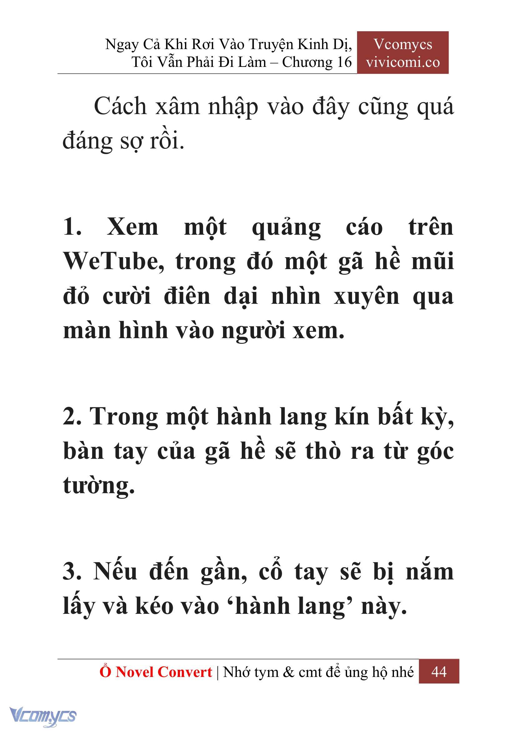 [Novel] Ngay Cả Khi Rơi Vào Truyện Kinh Dị, Tôi Vẫn Phải Đi Làm Chapter 16 - Trang 2
