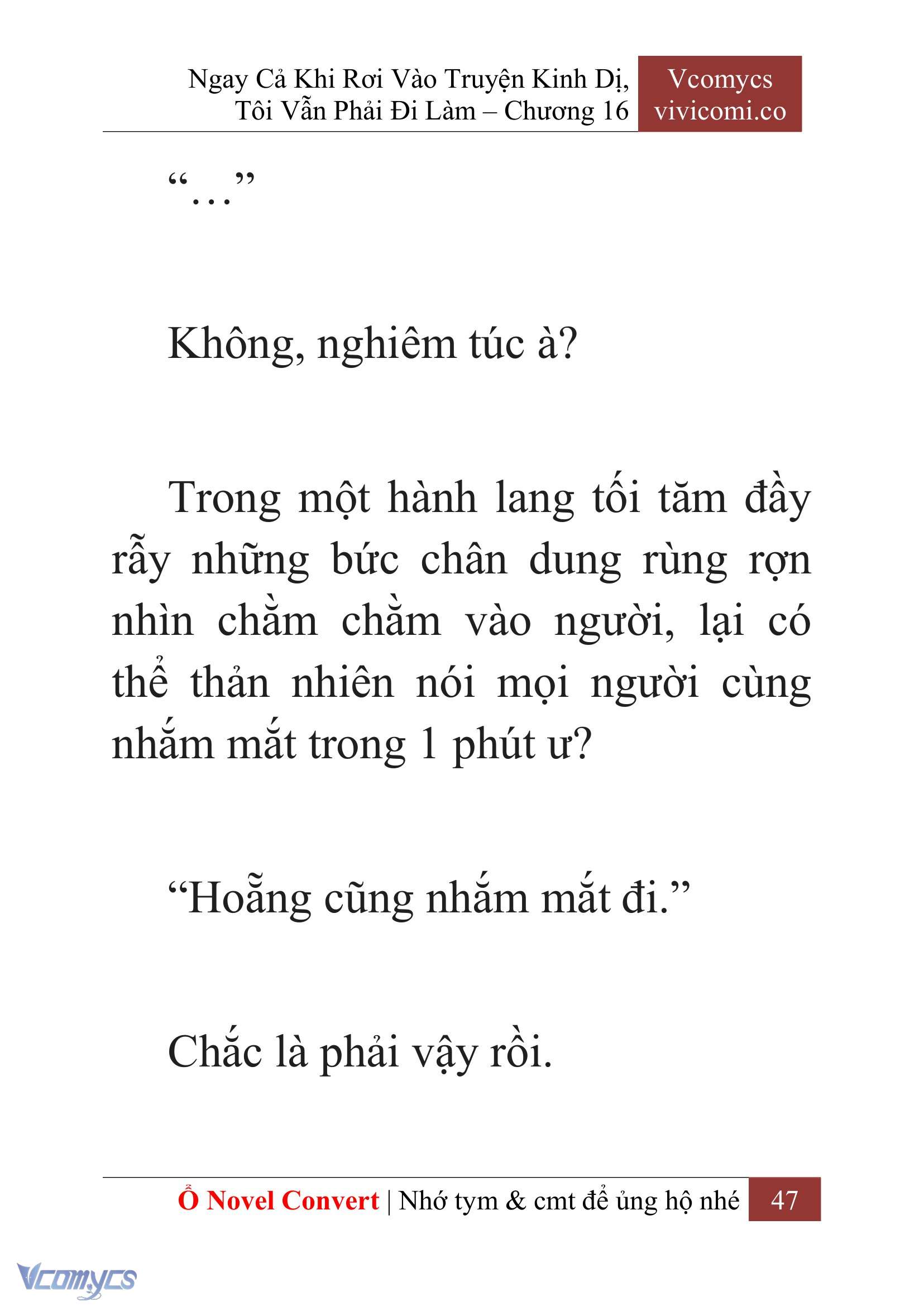 [Novel] Ngay Cả Khi Rơi Vào Truyện Kinh Dị, Tôi Vẫn Phải Đi Làm Chapter 16 - Trang 2