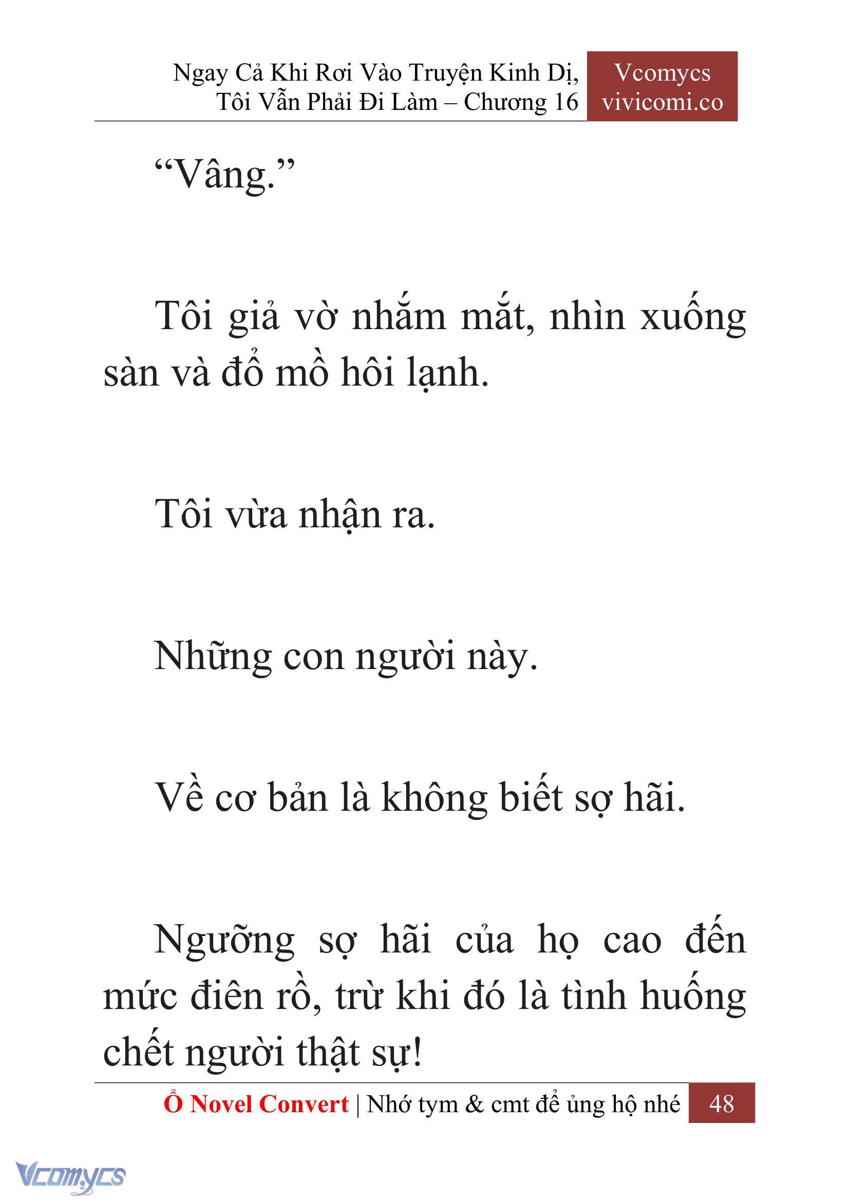 [Novel] Ngay Cả Khi Rơi Vào Truyện Kinh Dị, Tôi Vẫn Phải Đi Làm Chapter 16 - Trang 2