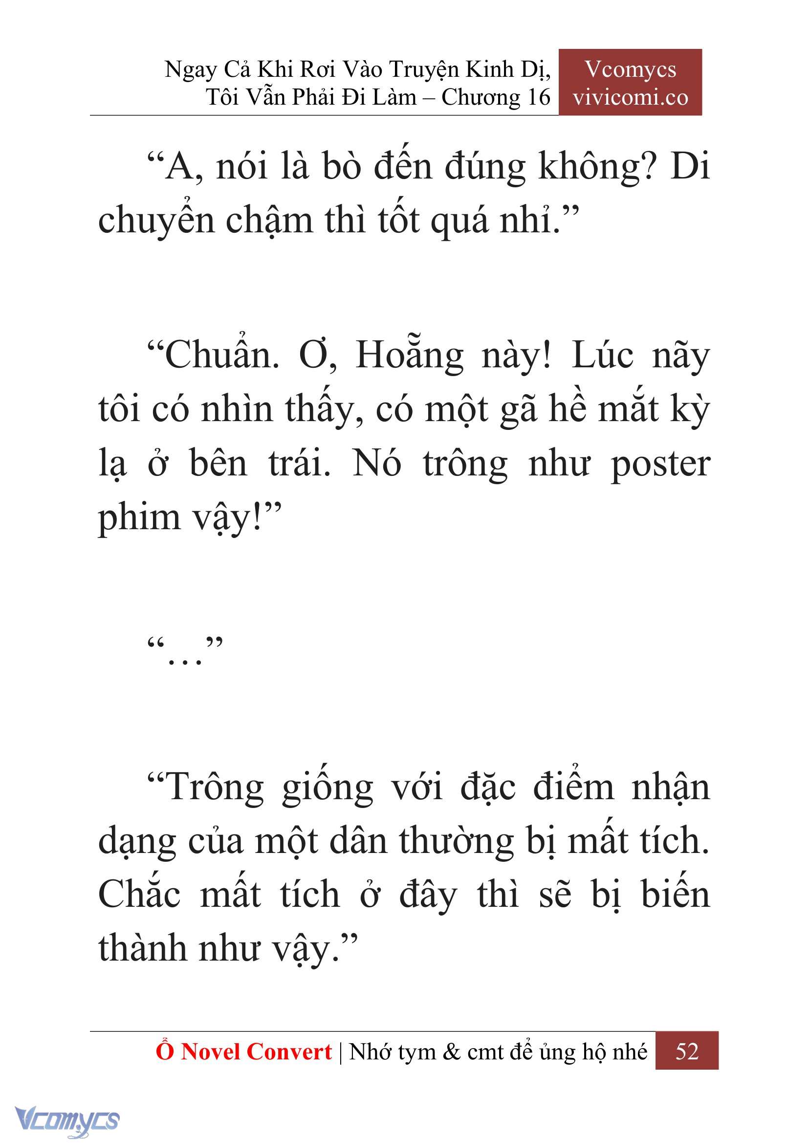 [Novel] Ngay Cả Khi Rơi Vào Truyện Kinh Dị, Tôi Vẫn Phải Đi Làm Chapter 16 - Trang 2