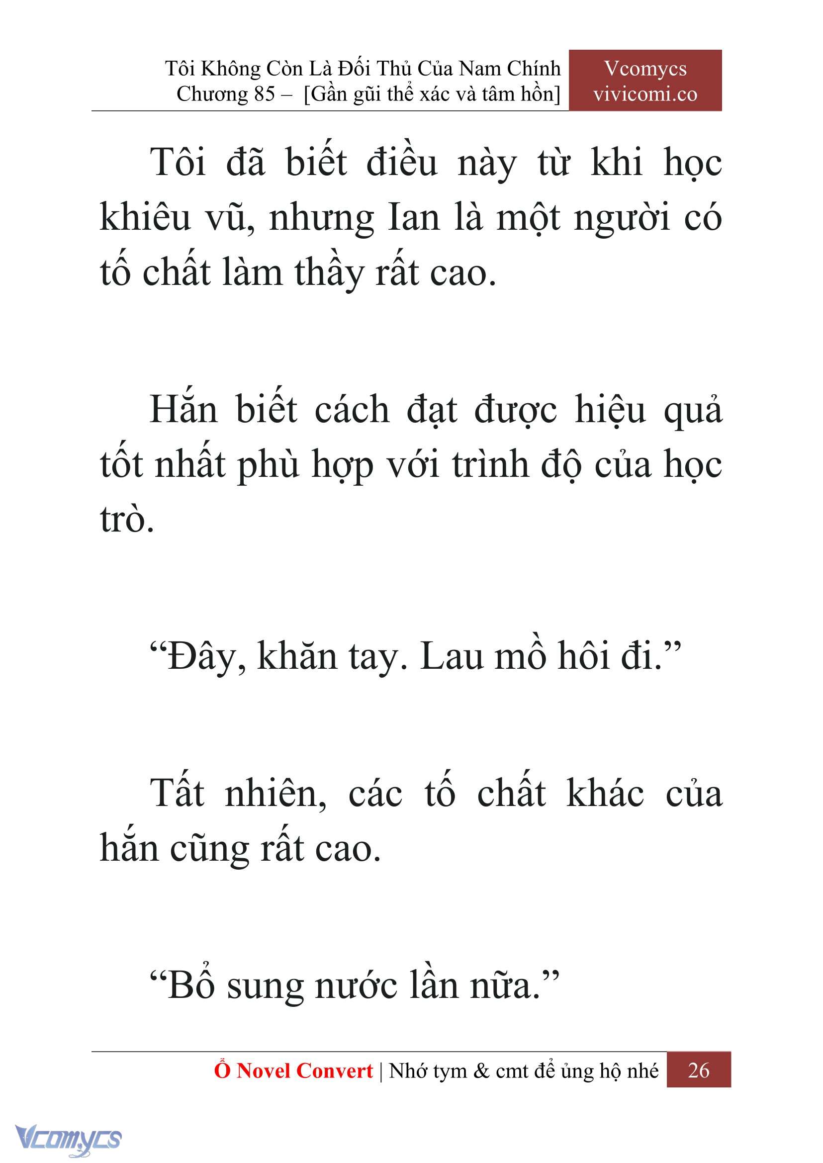 [Novel] Tôi Không Còn Là Đối Thủ Của Nam Chính Chapter 85 - Trang 2