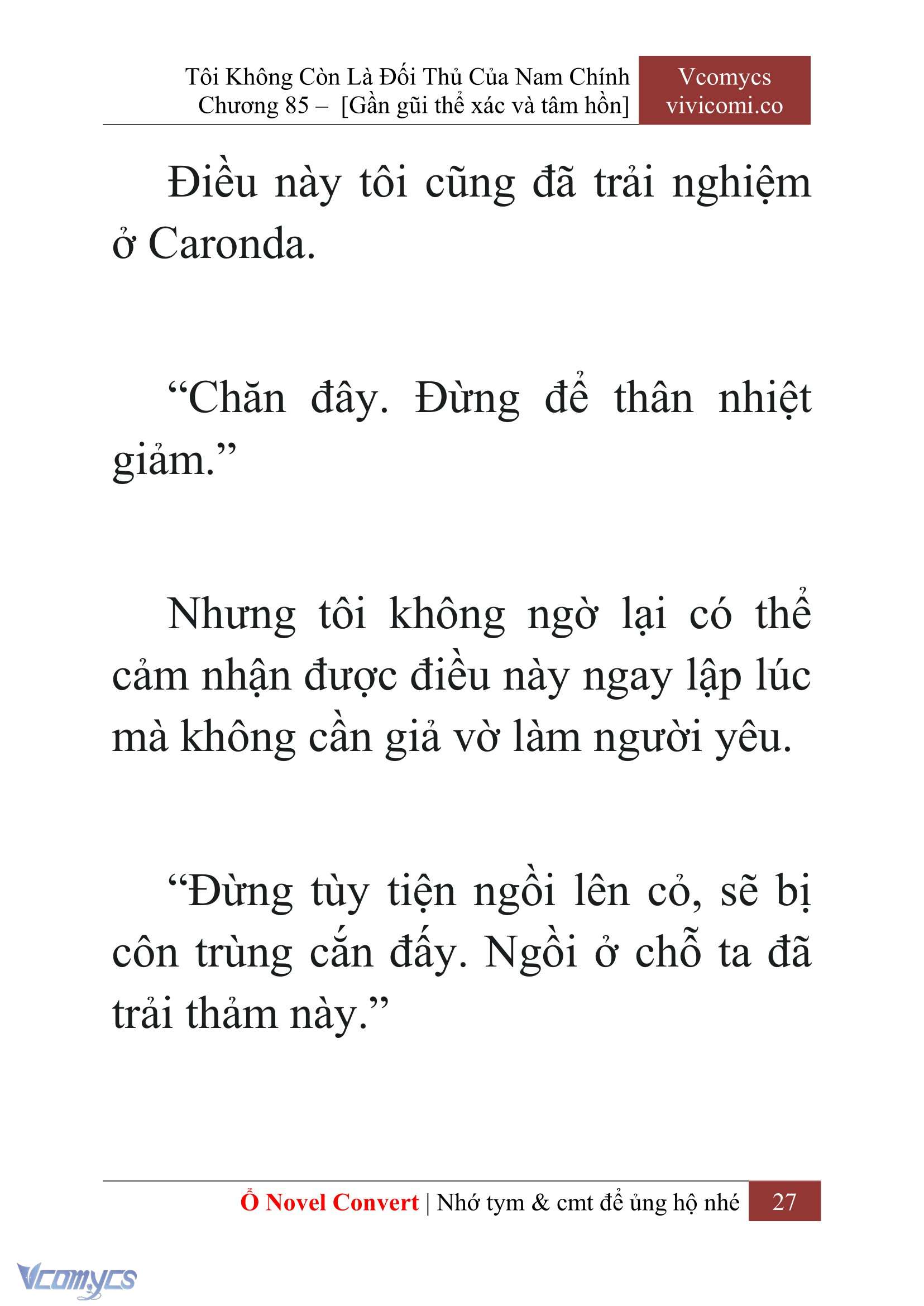 [Novel] Tôi Không Còn Là Đối Thủ Của Nam Chính Chapter 85 - Trang 2