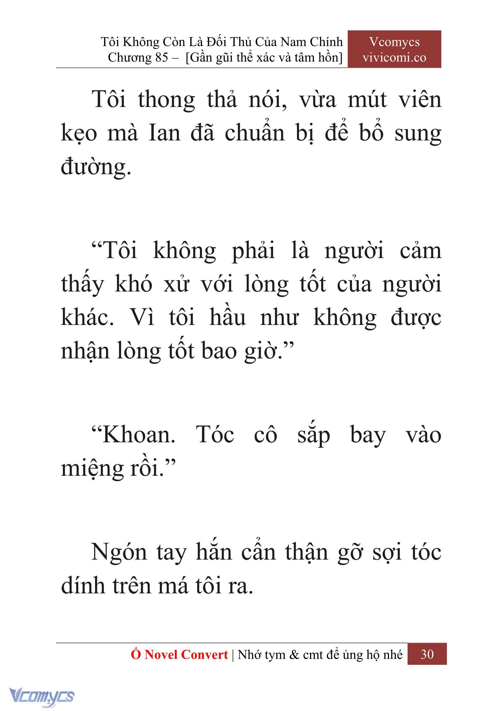 [Novel] Tôi Không Còn Là Đối Thủ Của Nam Chính Chapter 85 - Trang 2