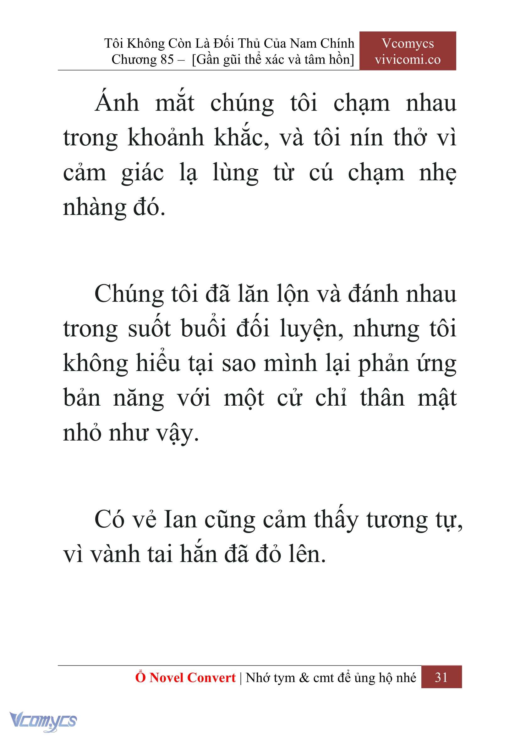 [Novel] Tôi Không Còn Là Đối Thủ Của Nam Chính Chapter 85 - Trang 2