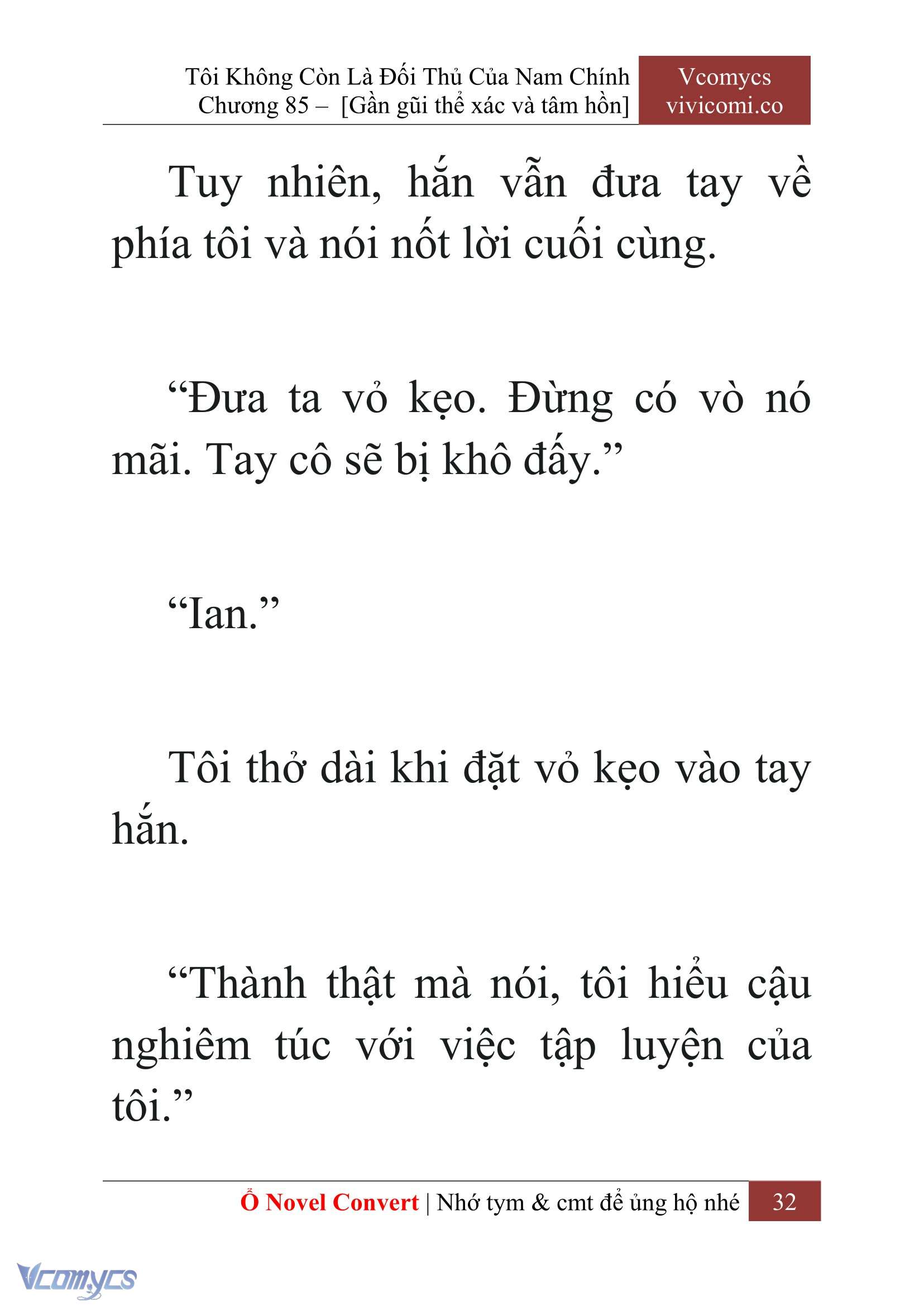 [Novel] Tôi Không Còn Là Đối Thủ Của Nam Chính Chapter 85 - Trang 2