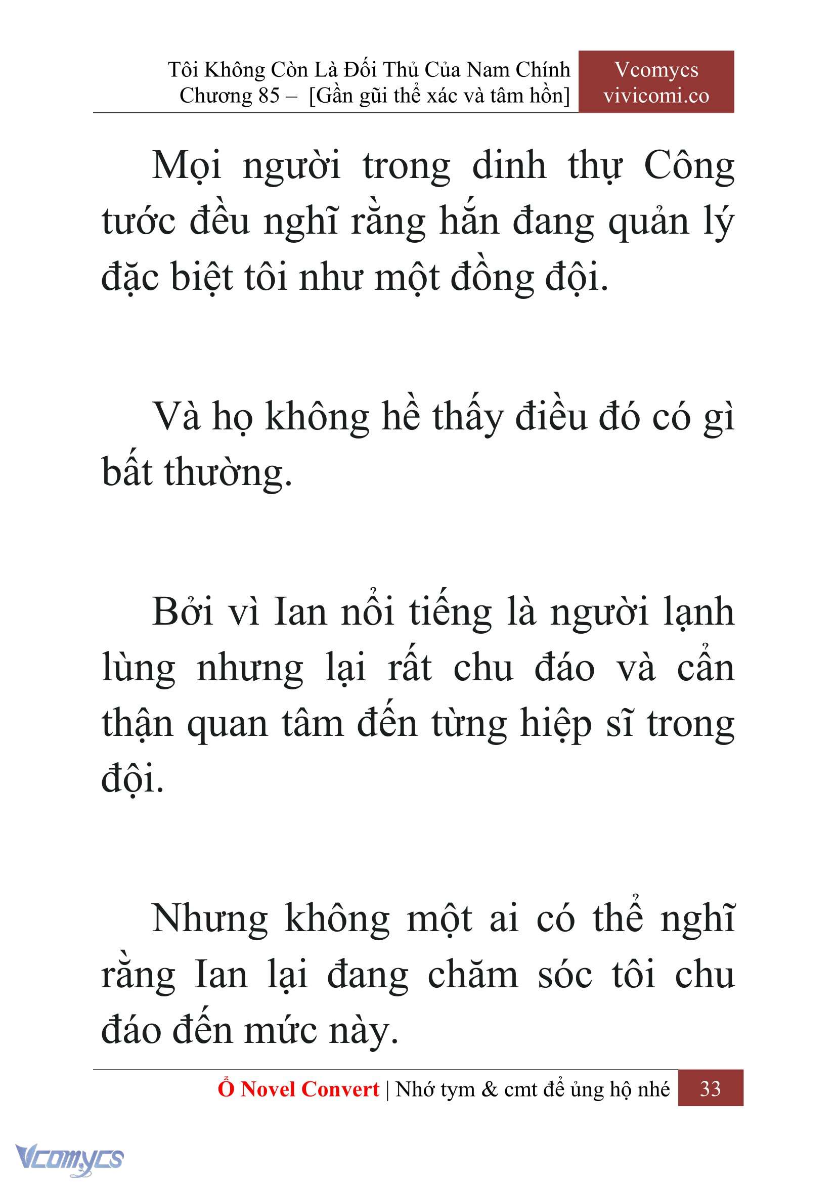 [Novel] Tôi Không Còn Là Đối Thủ Của Nam Chính Chapter 85 - Trang 2