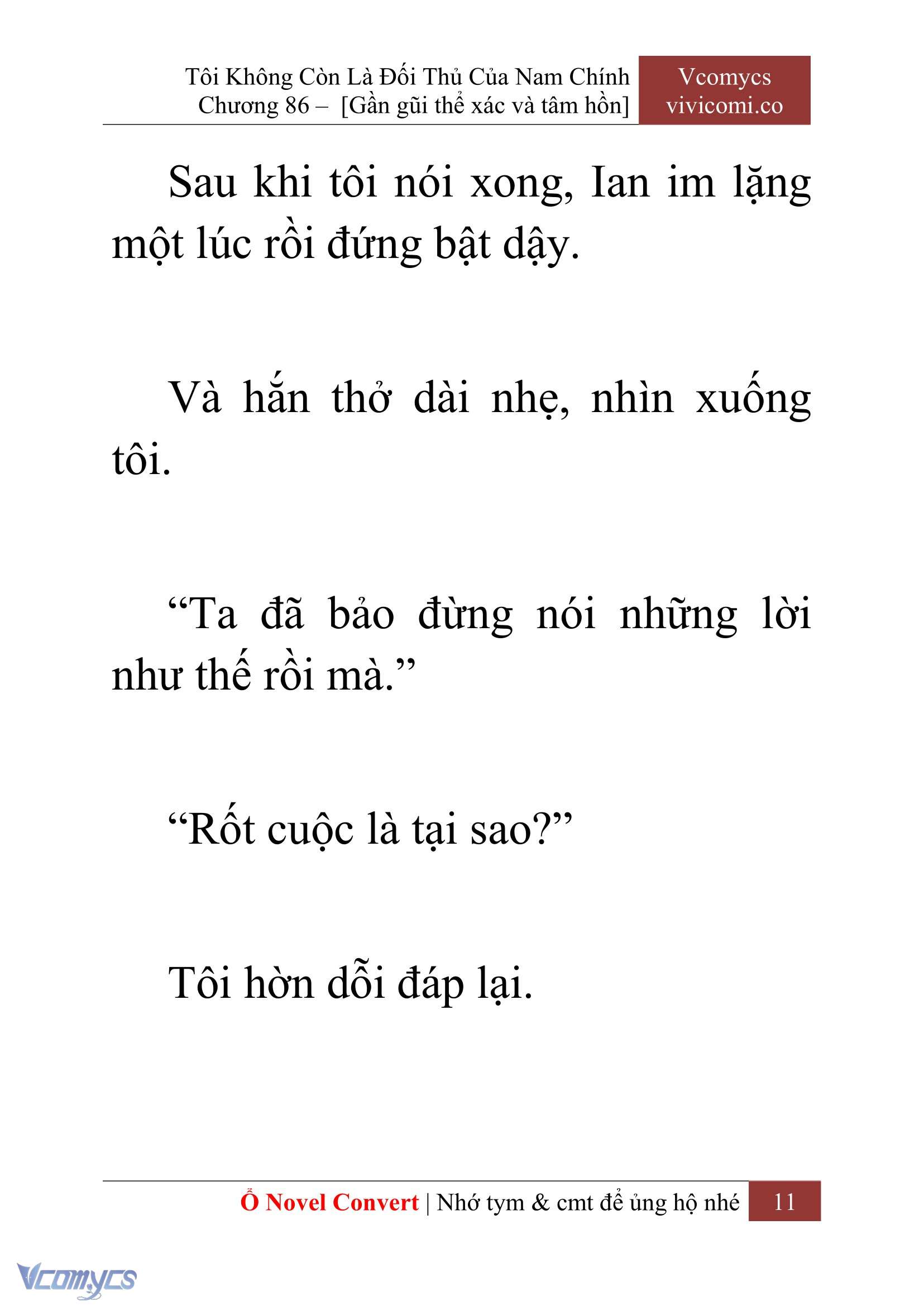 [Novel] Tôi Không Còn Là Đối Thủ Của Nam Chính Chapter 86 - Trang 2