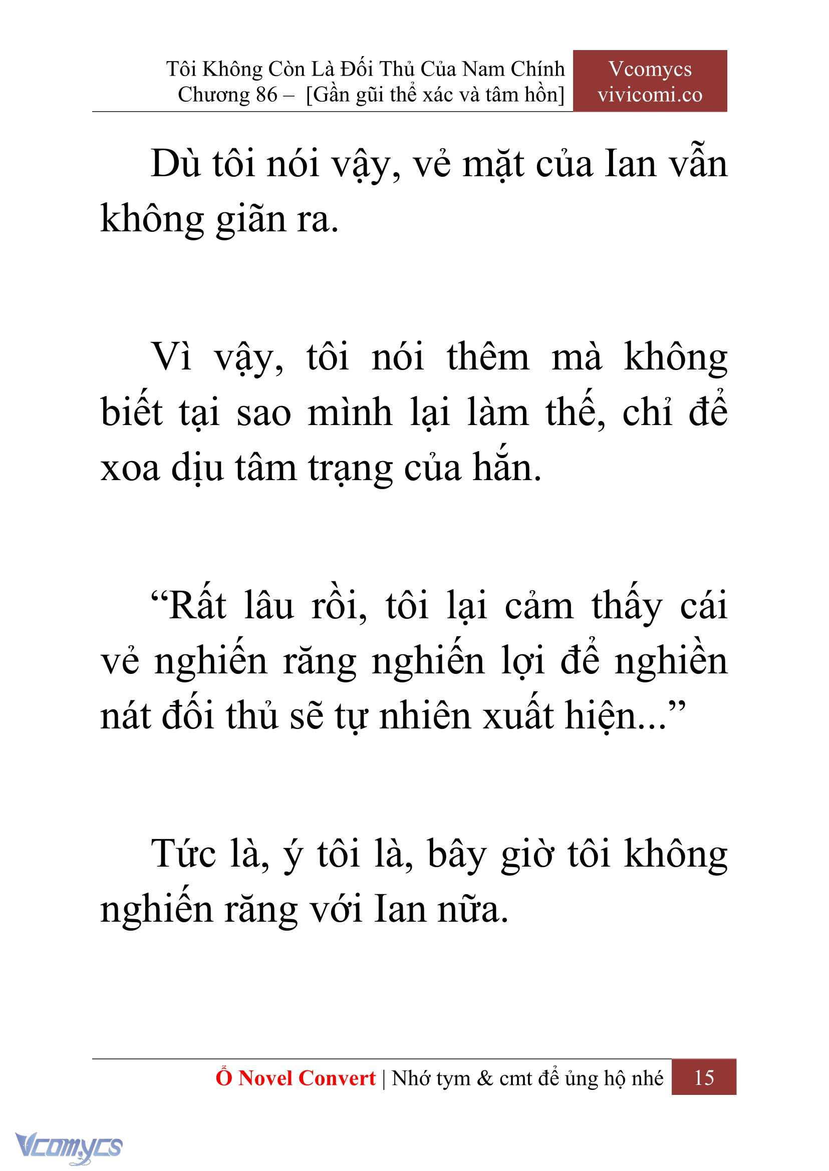 [Novel] Tôi Không Còn Là Đối Thủ Của Nam Chính Chapter 86 - Trang 2