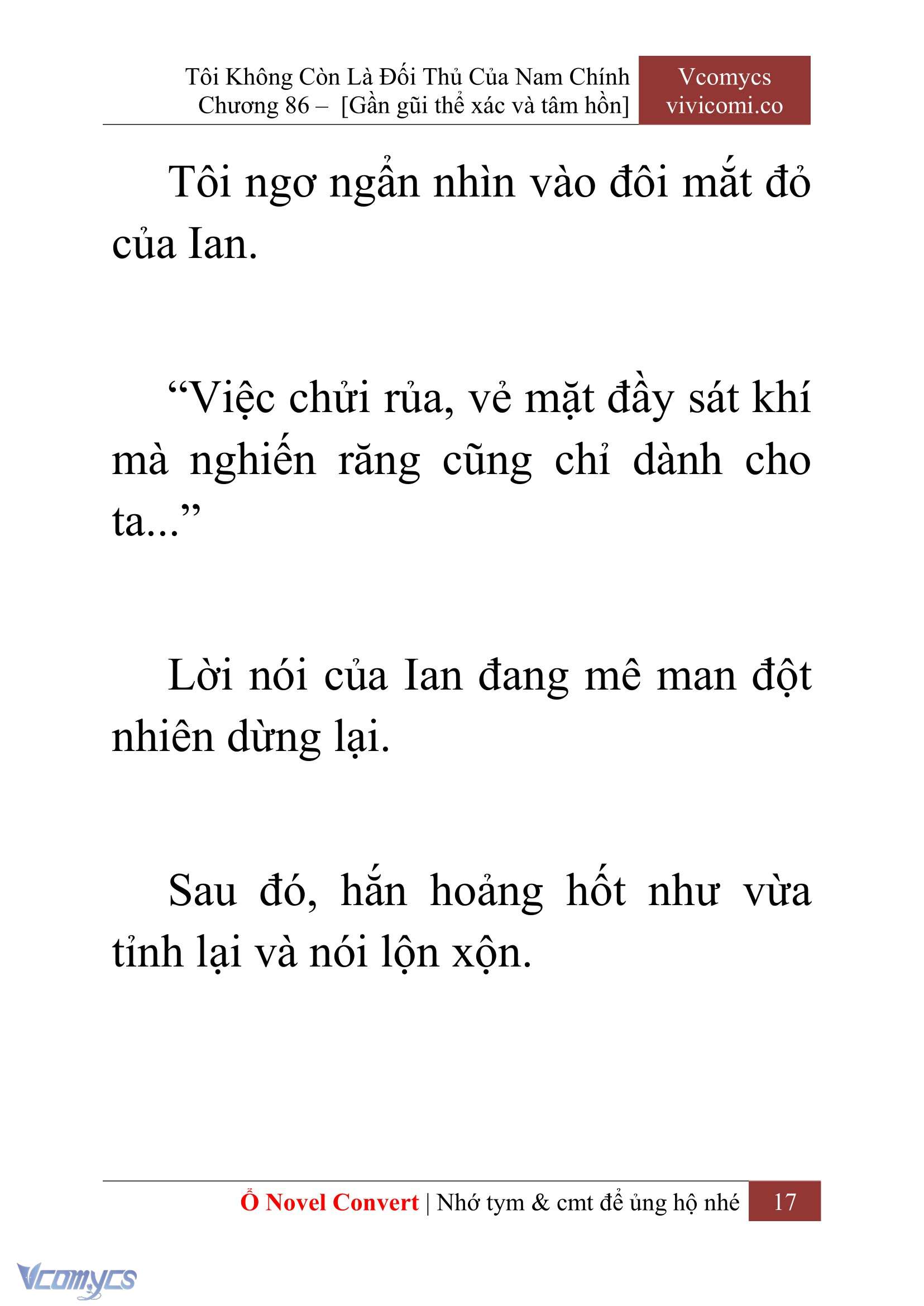 [Novel] Tôi Không Còn Là Đối Thủ Của Nam Chính Chapter 86 - Trang 2
