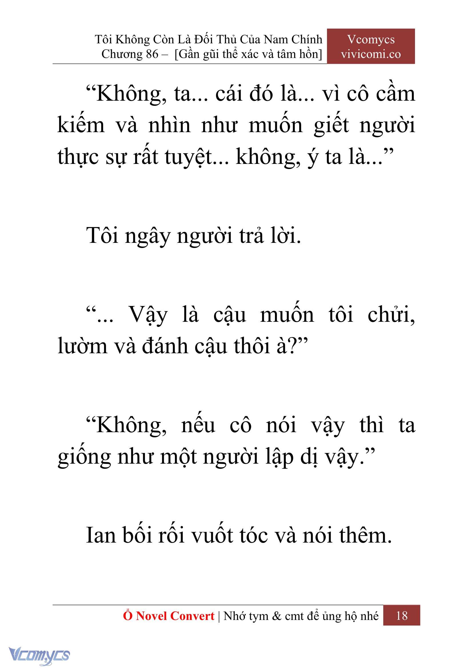 [Novel] Tôi Không Còn Là Đối Thủ Của Nam Chính Chapter 86 - Trang 2