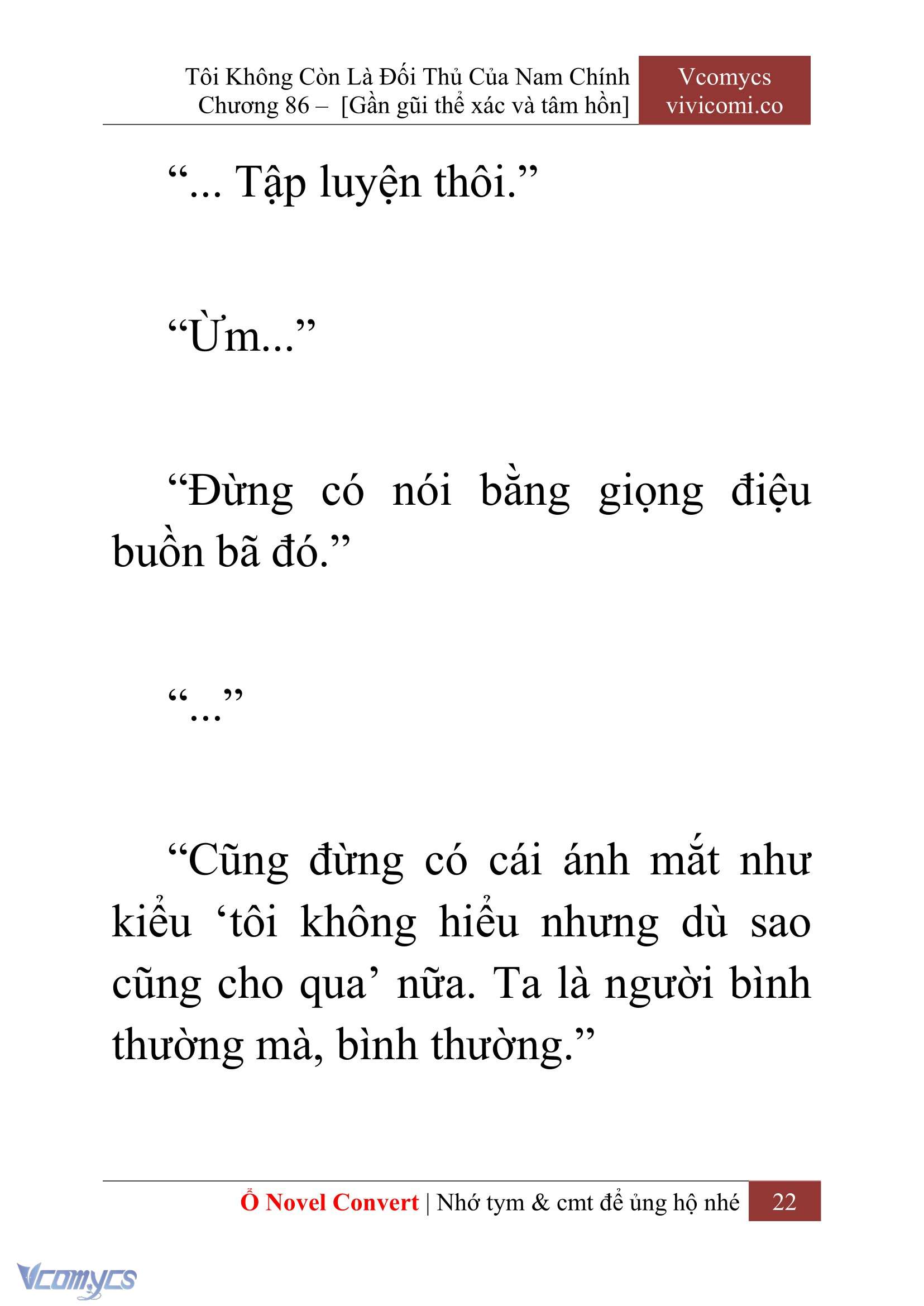 [Novel] Tôi Không Còn Là Đối Thủ Của Nam Chính Chapter 86 - Trang 2