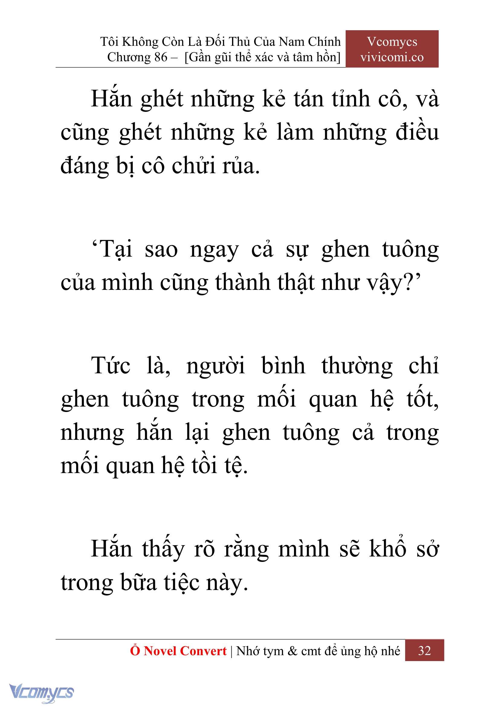 [Novel] Tôi Không Còn Là Đối Thủ Của Nam Chính Chapter 86 - Trang 2