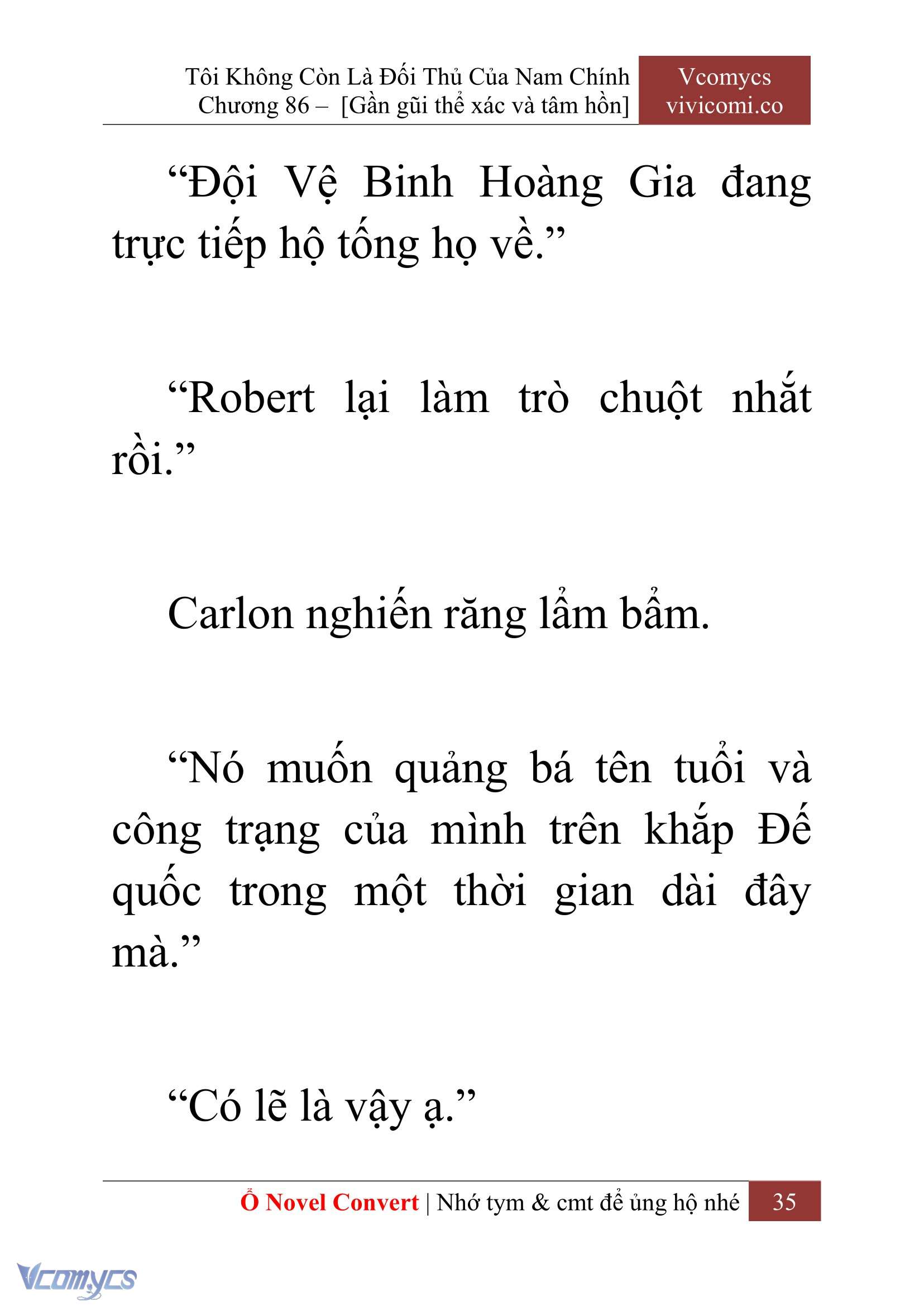 [Novel] Tôi Không Còn Là Đối Thủ Của Nam Chính Chapter 86 - Trang 2