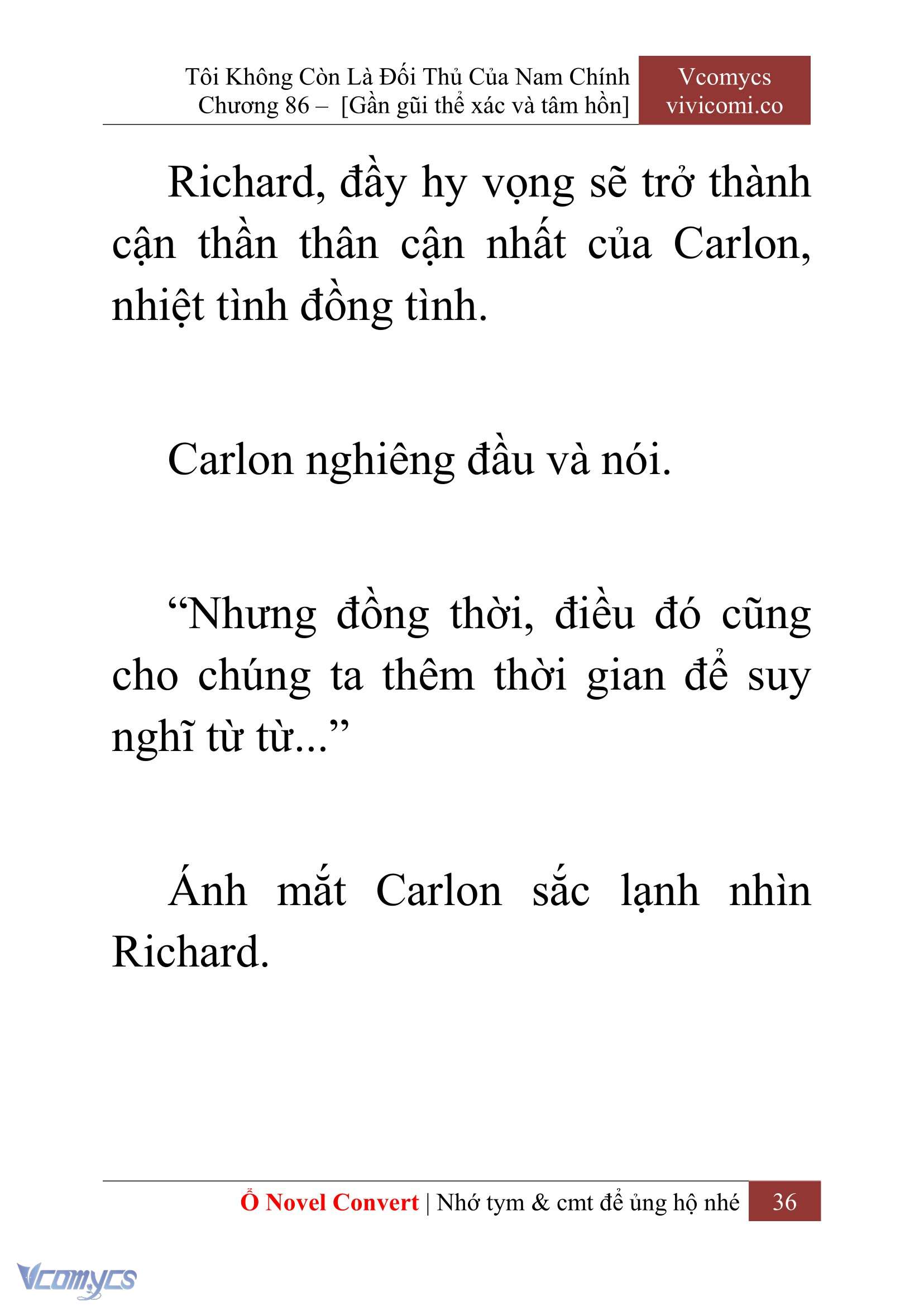 [Novel] Tôi Không Còn Là Đối Thủ Của Nam Chính Chapter 86 - Trang 2