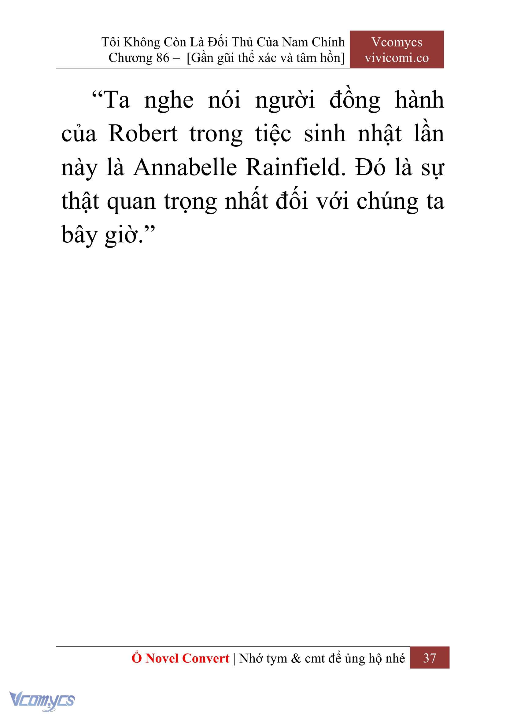 [Novel] Tôi Không Còn Là Đối Thủ Của Nam Chính Chapter 86 - Trang 2