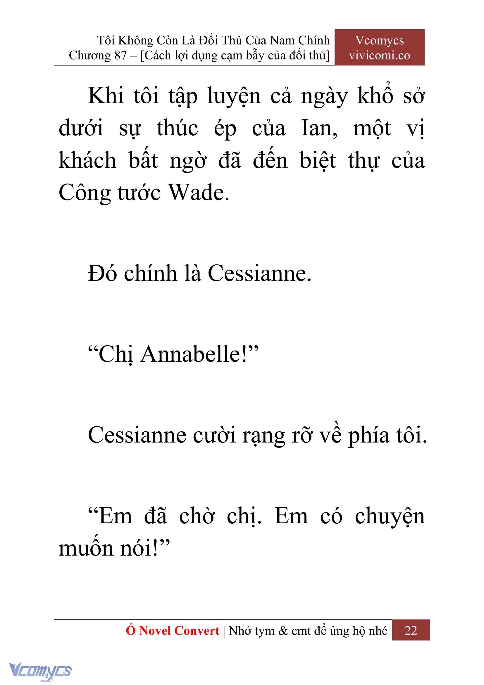 [Novel] Tôi Không Còn Là Đối Thủ Của Nam Chính Chapter 87 - Trang 2