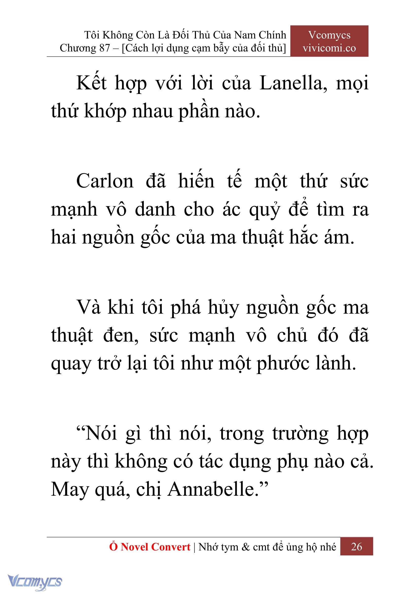 [Novel] Tôi Không Còn Là Đối Thủ Của Nam Chính Chapter 87 - Trang 2