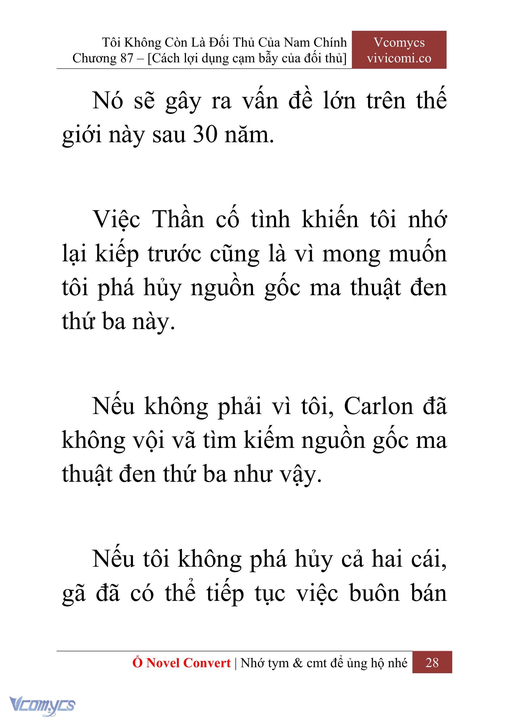 [Novel] Tôi Không Còn Là Đối Thủ Của Nam Chính Chapter 87 - Trang 2