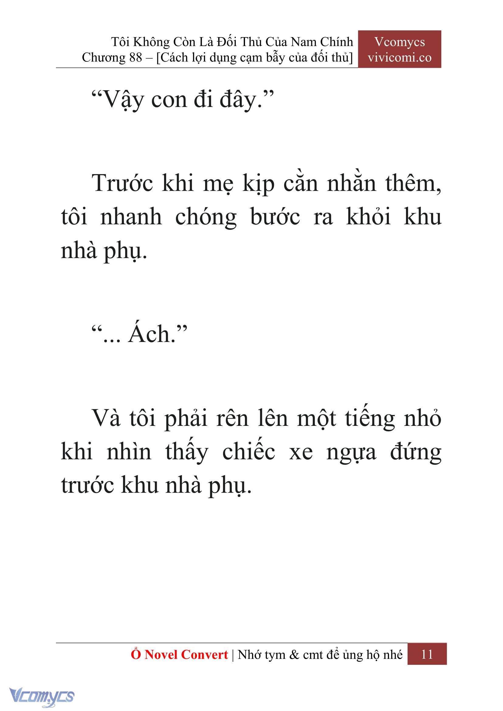 [Novel] Tôi Không Còn Là Đối Thủ Của Nam Chính Chapter 88 - Trang 2