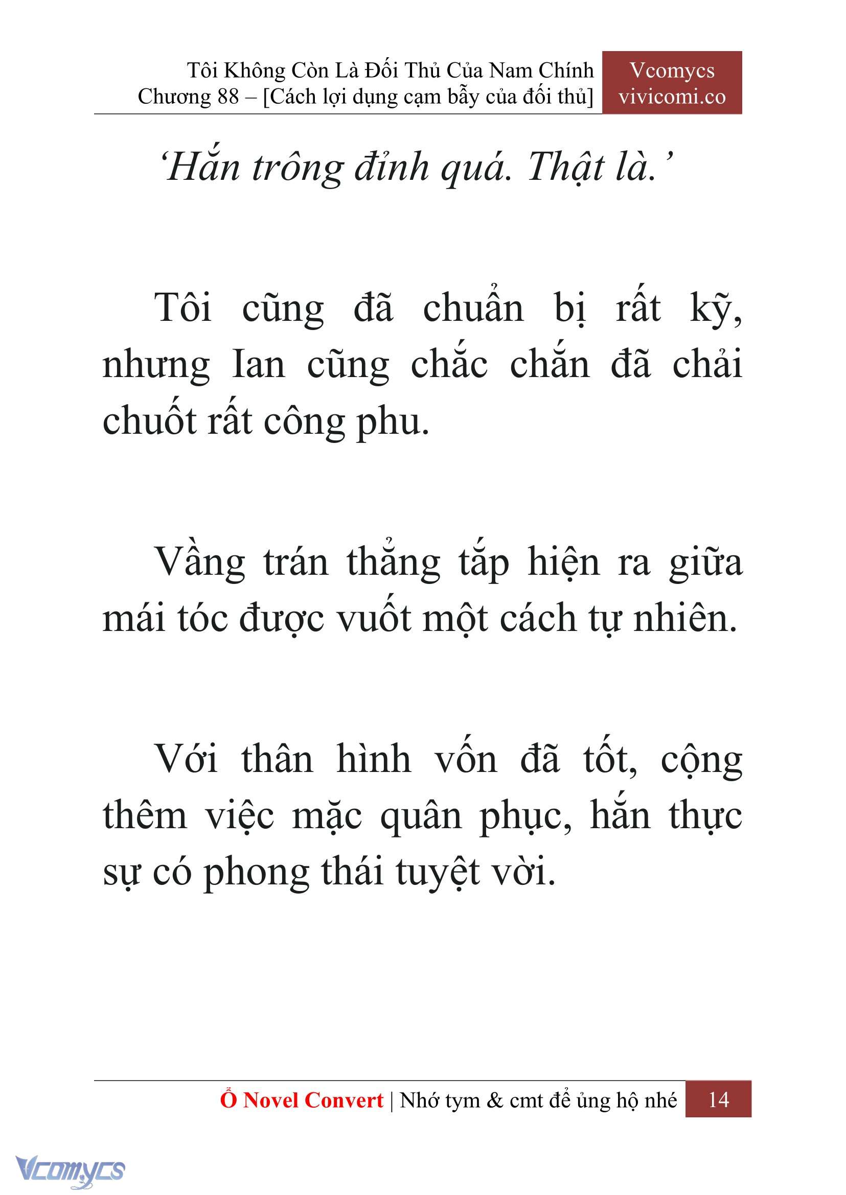 [Novel] Tôi Không Còn Là Đối Thủ Của Nam Chính Chapter 88 - Trang 2