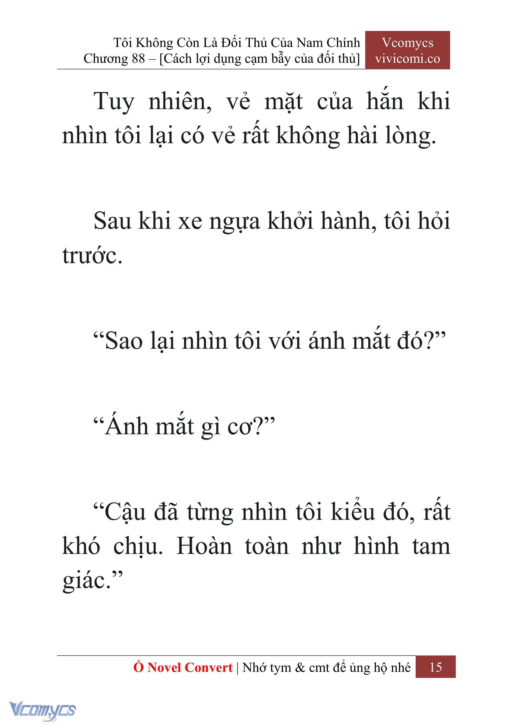 [Novel] Tôi Không Còn Là Đối Thủ Của Nam Chính Chapter 88 - Trang 2