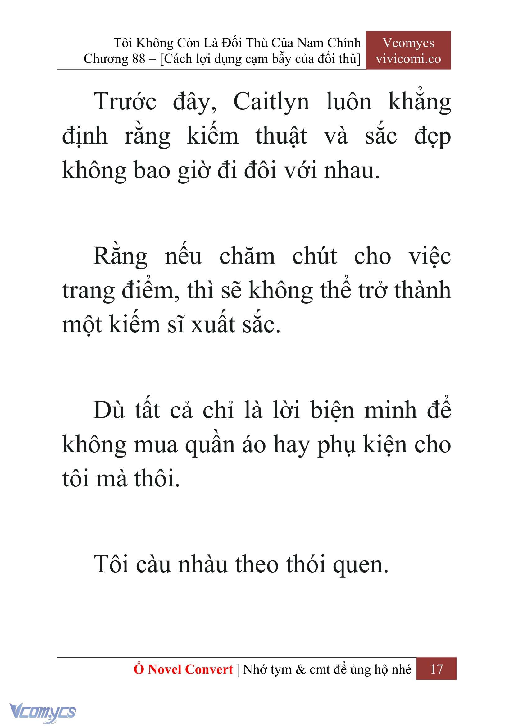 [Novel] Tôi Không Còn Là Đối Thủ Của Nam Chính Chapter 88 - Trang 2