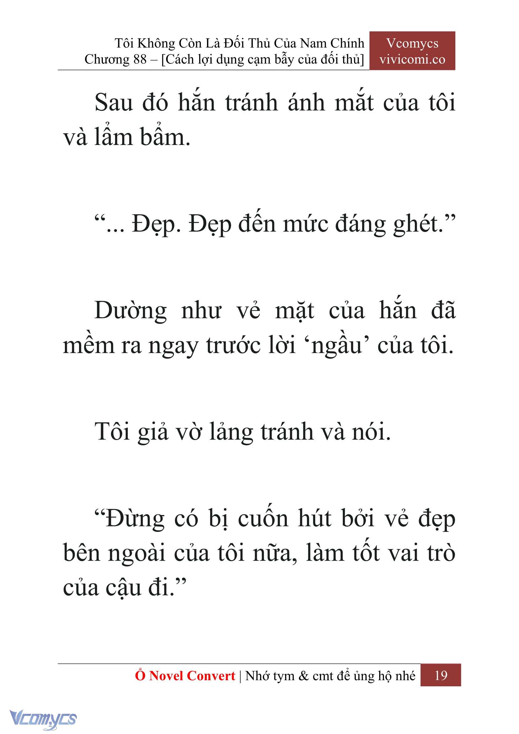 [Novel] Tôi Không Còn Là Đối Thủ Của Nam Chính Chapter 88 - Trang 2
