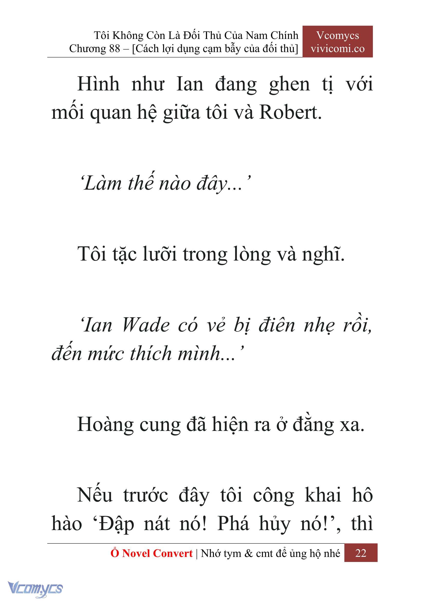 [Novel] Tôi Không Còn Là Đối Thủ Của Nam Chính Chapter 88 - Trang 2