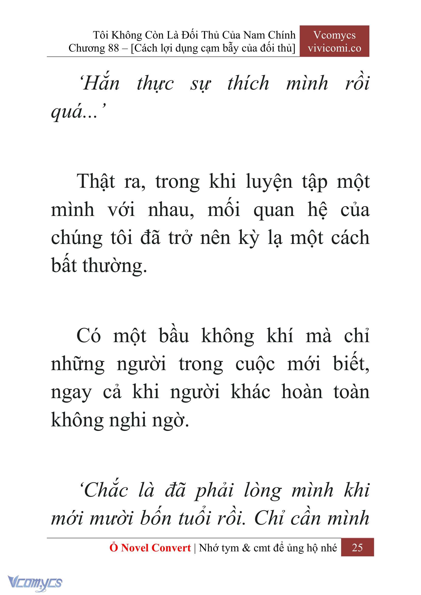 [Novel] Tôi Không Còn Là Đối Thủ Của Nam Chính Chapter 88 - Trang 2