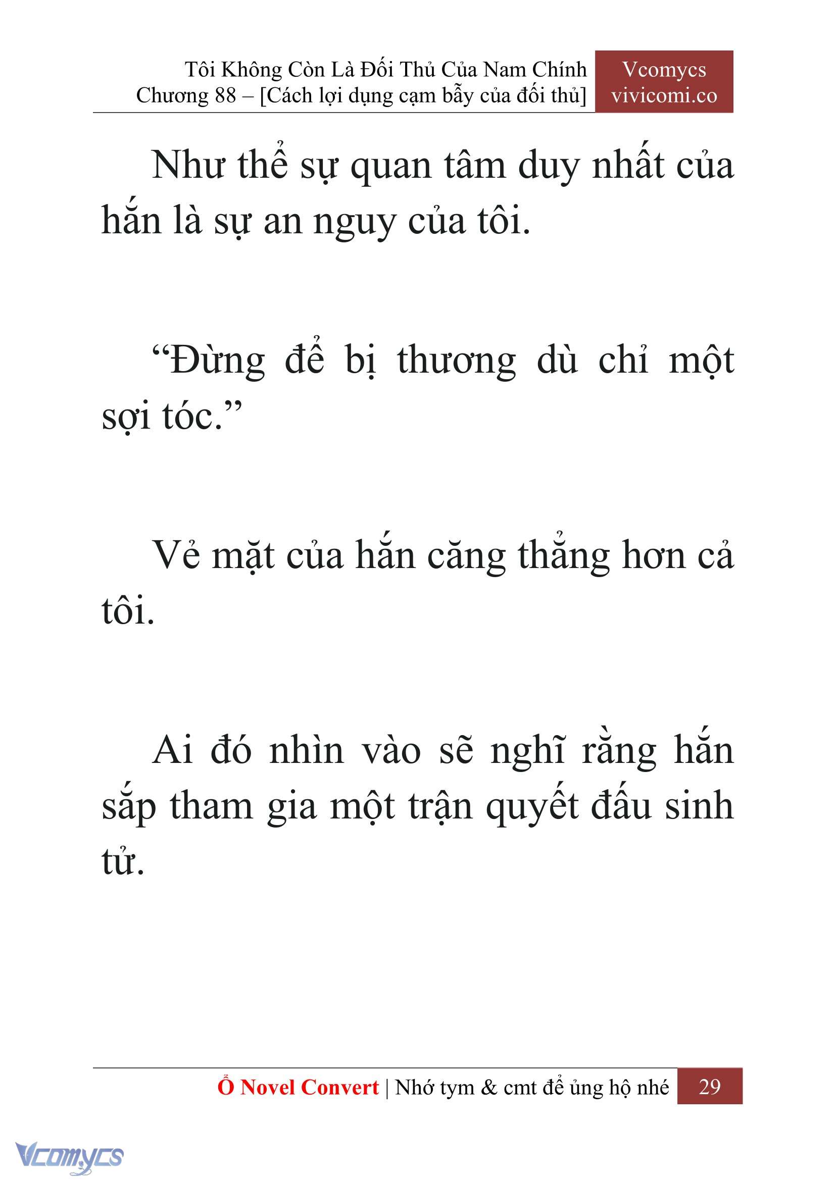 [Novel] Tôi Không Còn Là Đối Thủ Của Nam Chính Chapter 88 - Trang 2