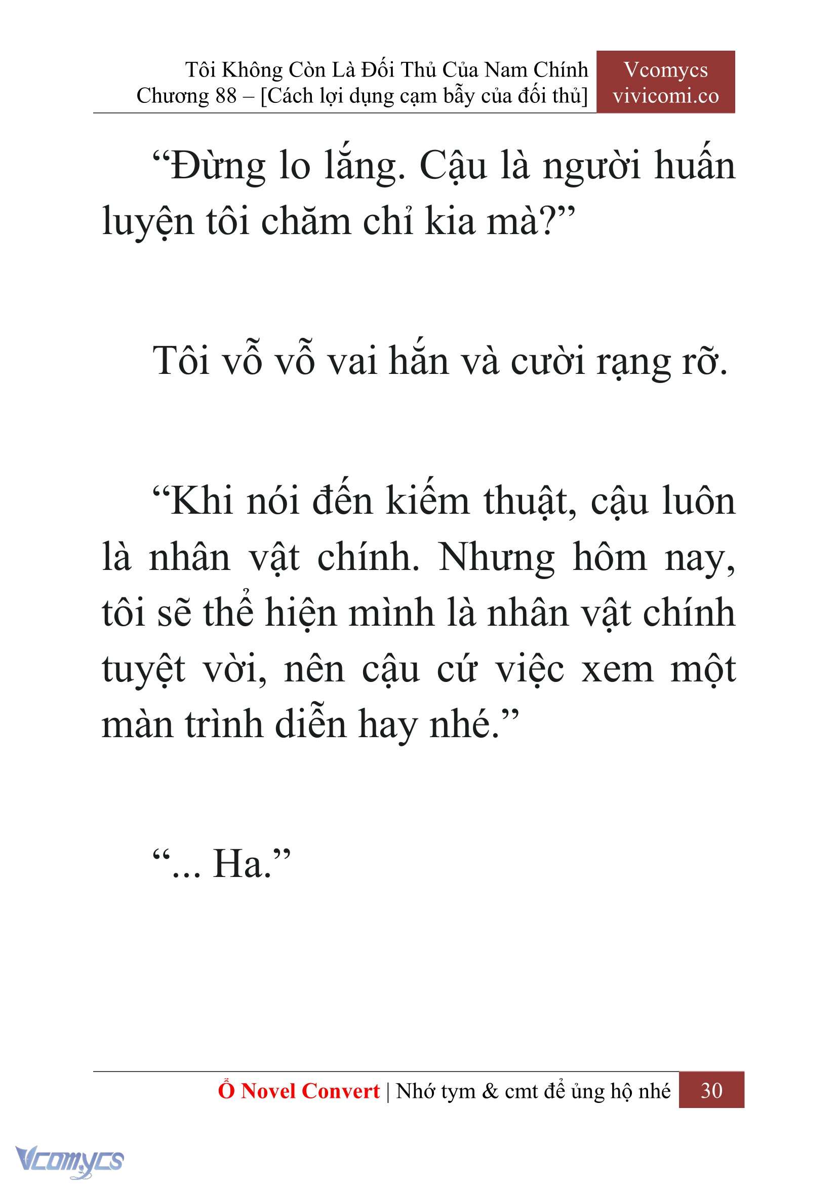 [Novel] Tôi Không Còn Là Đối Thủ Của Nam Chính Chapter 88 - Trang 2