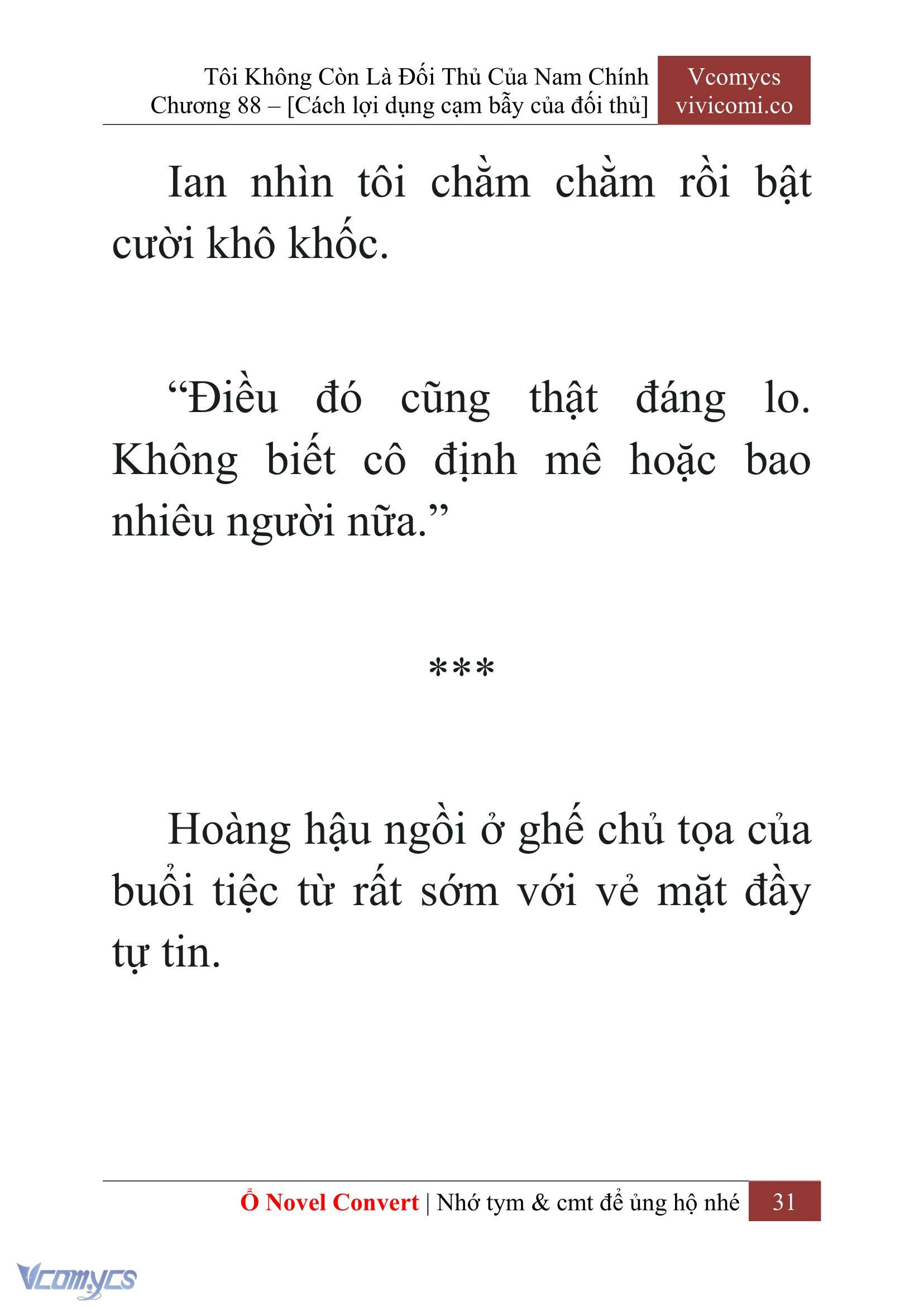 [Novel] Tôi Không Còn Là Đối Thủ Của Nam Chính Chapter 88 - Trang 2