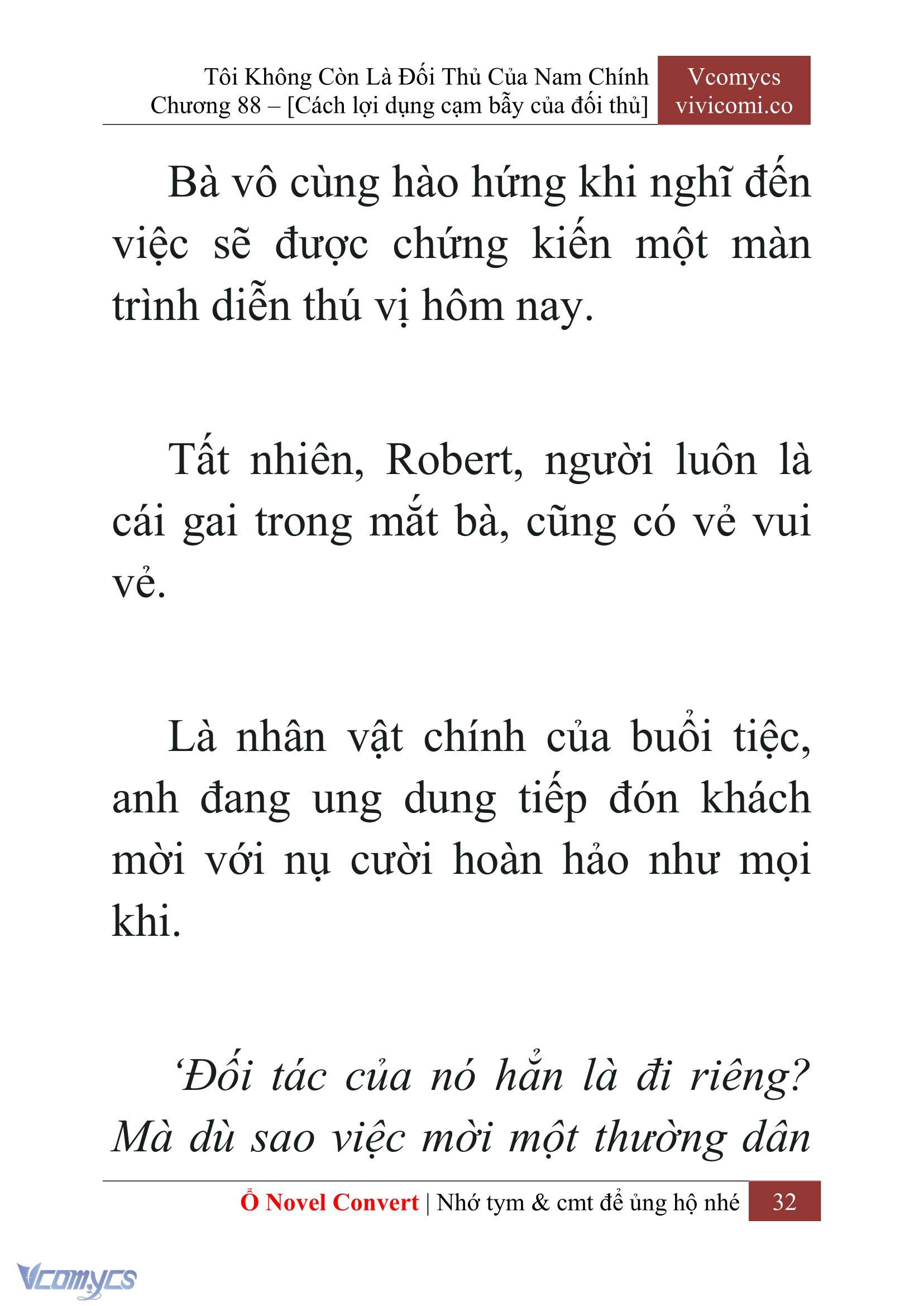 [Novel] Tôi Không Còn Là Đối Thủ Của Nam Chính Chapter 88 - Trang 2