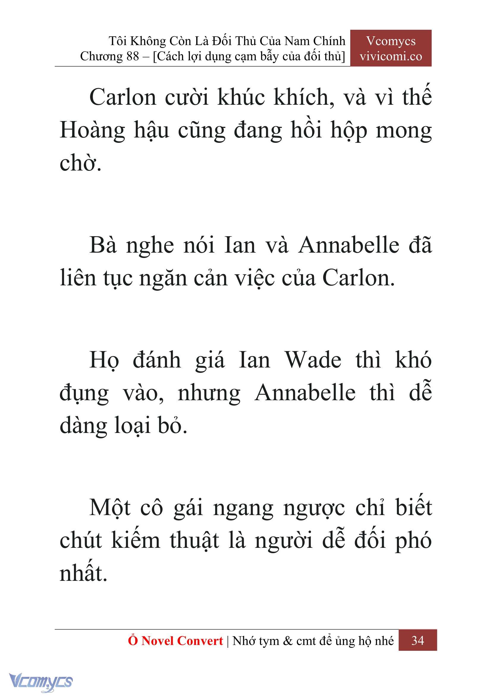 [Novel] Tôi Không Còn Là Đối Thủ Của Nam Chính Chapter 88 - Trang 2