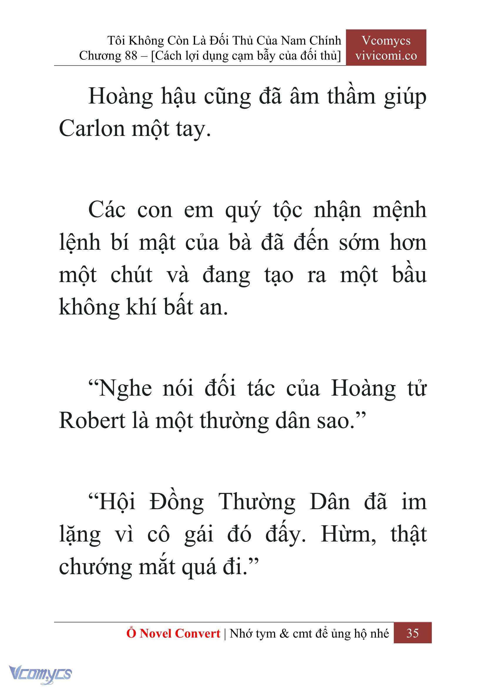 [Novel] Tôi Không Còn Là Đối Thủ Của Nam Chính Chapter 88 - Trang 2