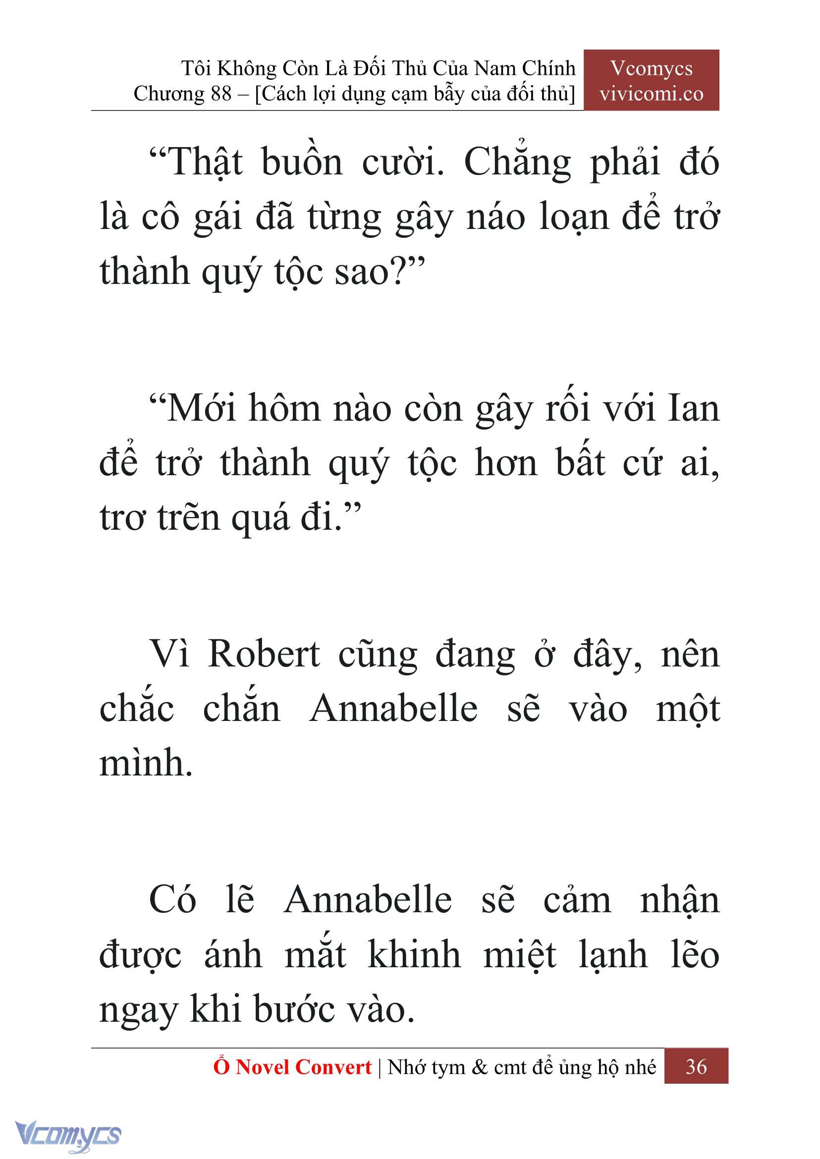 [Novel] Tôi Không Còn Là Đối Thủ Của Nam Chính Chapter 88 - Trang 2