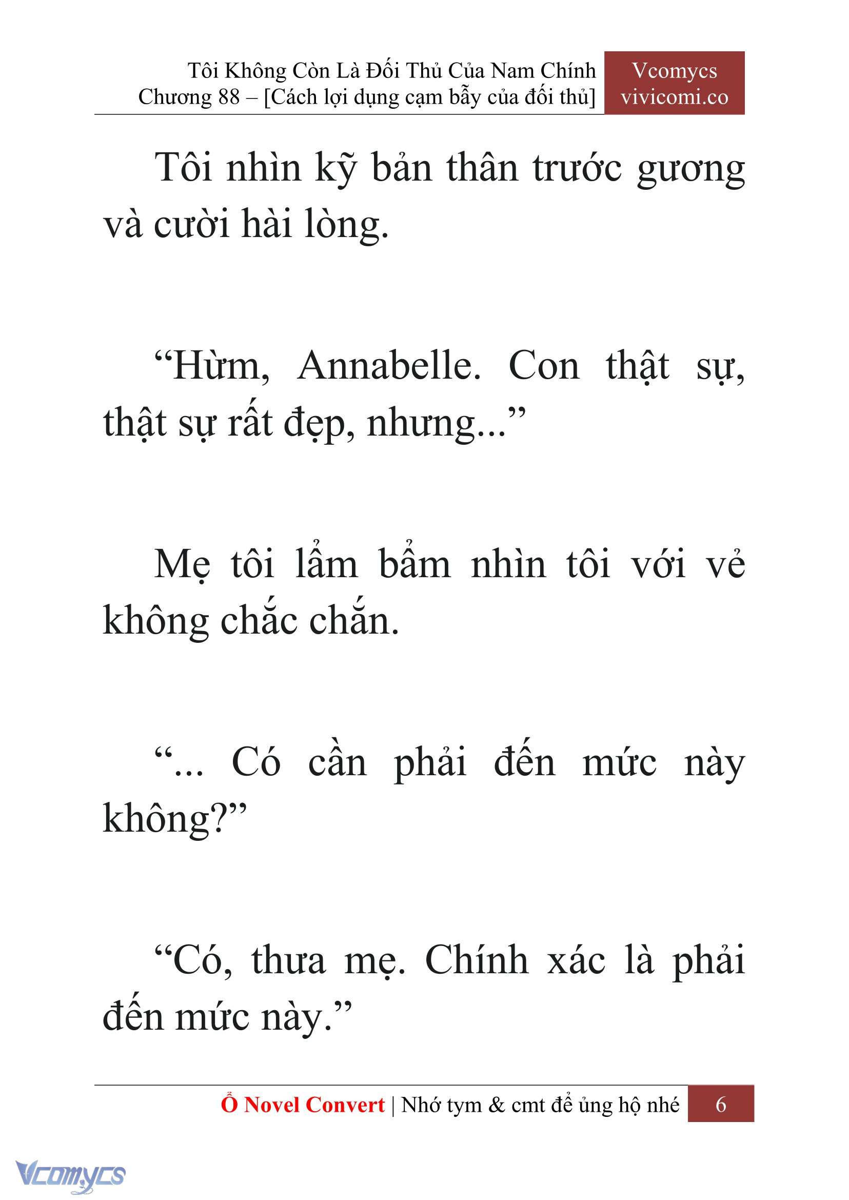 [Novel] Tôi Không Còn Là Đối Thủ Của Nam Chính Chapter 88 - Trang 2