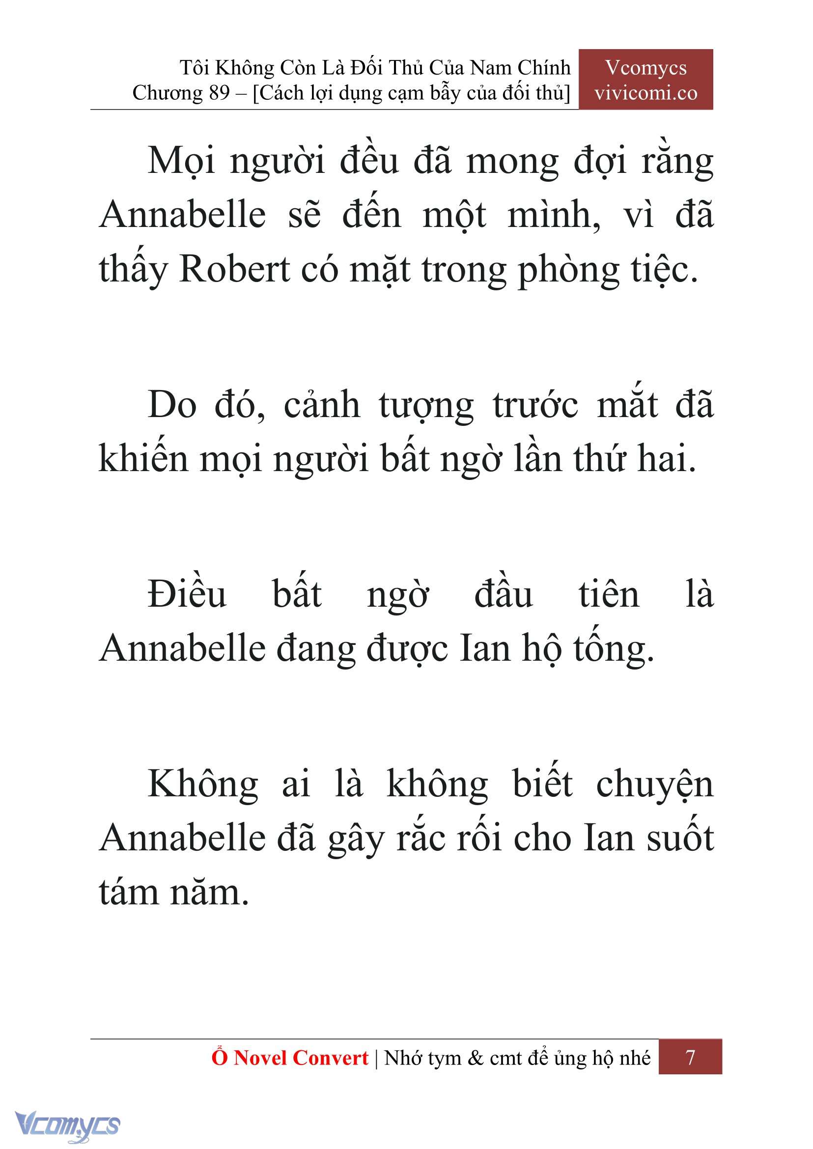 [Novel] Tôi Không Còn Là Đối Thủ Của Nam Chính Chapter 89 - Trang 2