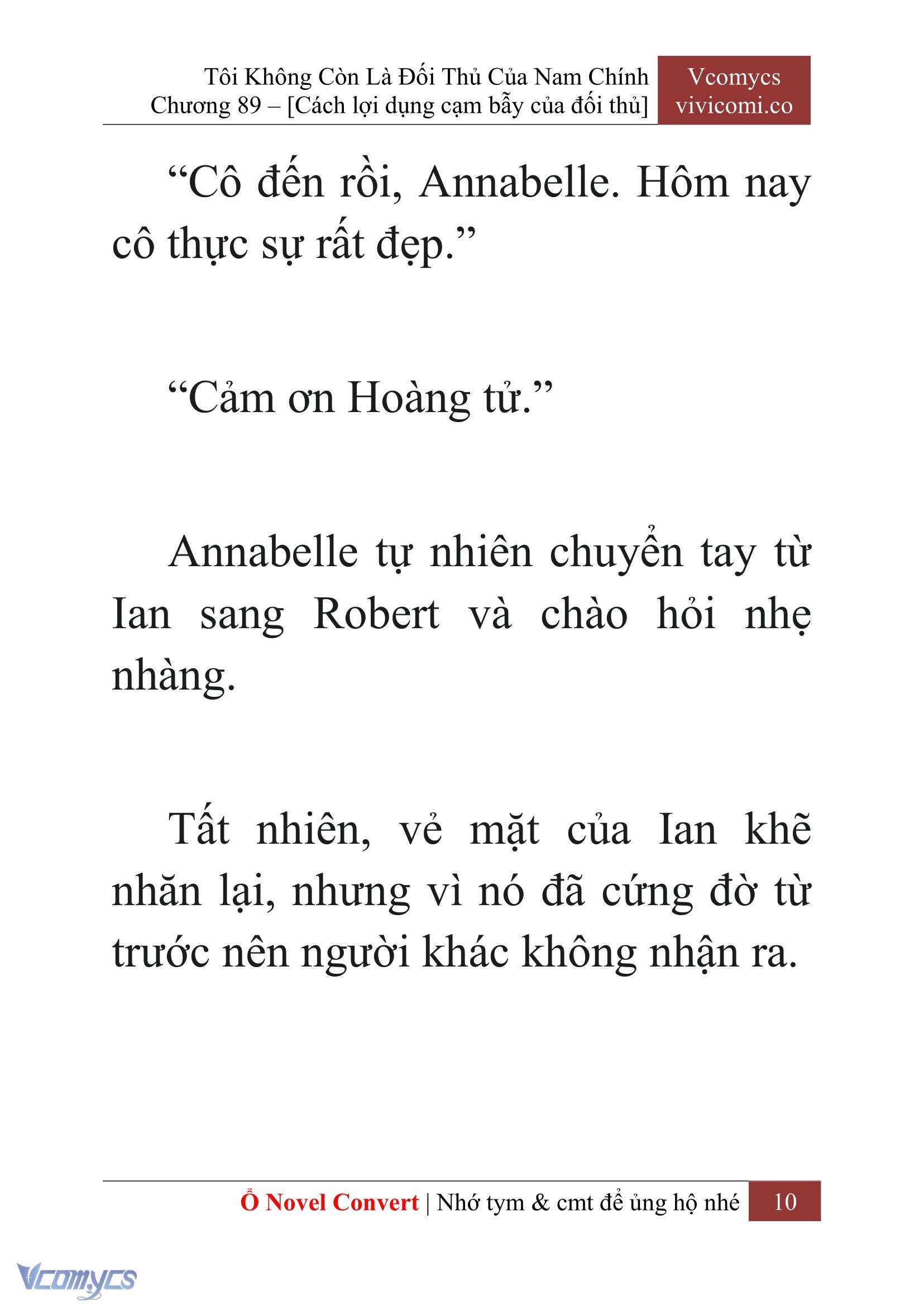 [Novel] Tôi Không Còn Là Đối Thủ Của Nam Chính Chapter 89 - Trang 2