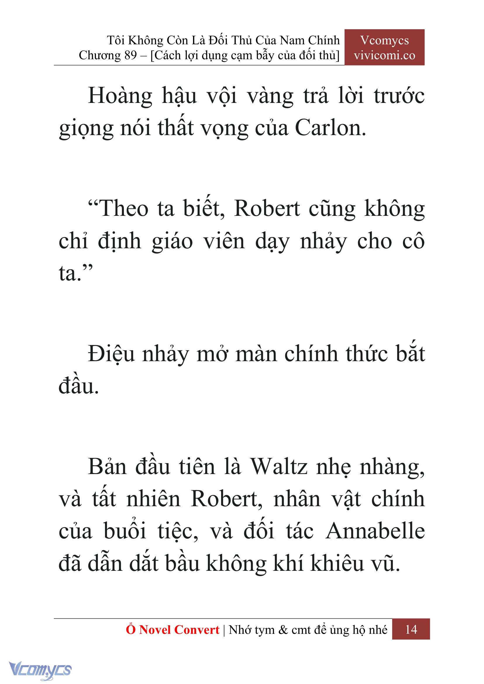 [Novel] Tôi Không Còn Là Đối Thủ Của Nam Chính Chapter 89 - Trang 2