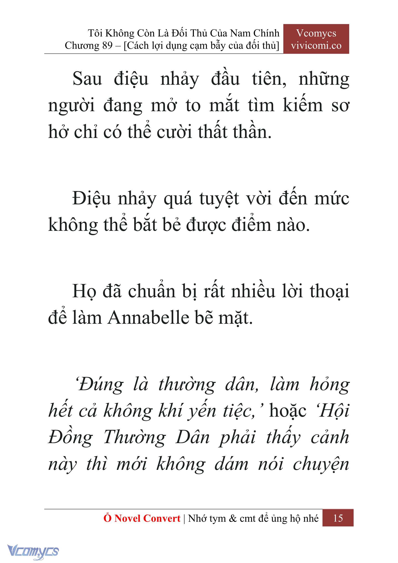 [Novel] Tôi Không Còn Là Đối Thủ Của Nam Chính Chapter 89 - Trang 2