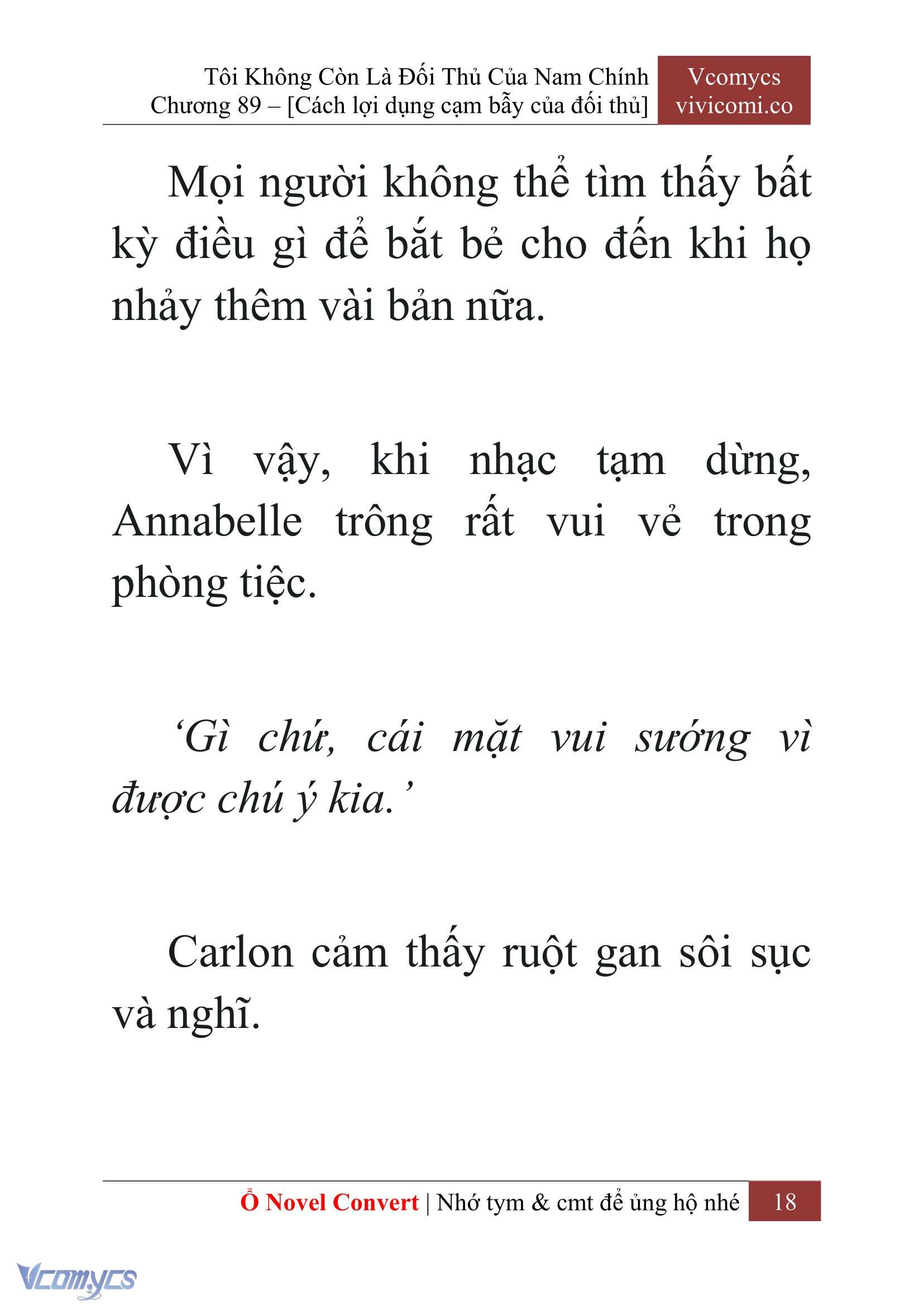 [Novel] Tôi Không Còn Là Đối Thủ Của Nam Chính Chapter 89 - Trang 2