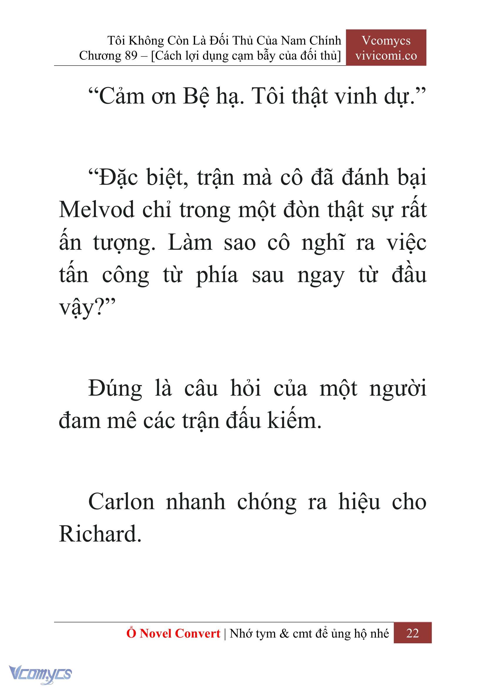 [Novel] Tôi Không Còn Là Đối Thủ Của Nam Chính Chapter 89 - Trang 2